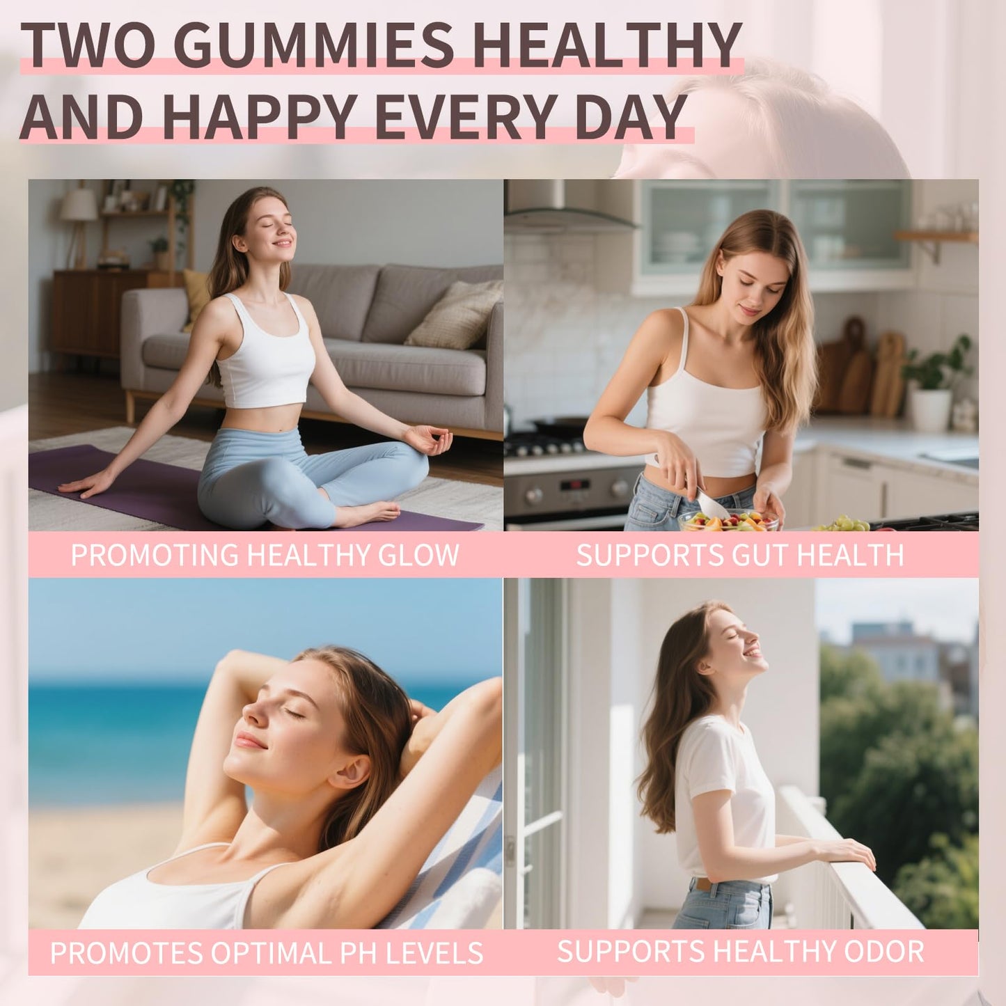 Taeci Feminine Balance Gummies for Women's Health, 60-Count (Pack of 3)