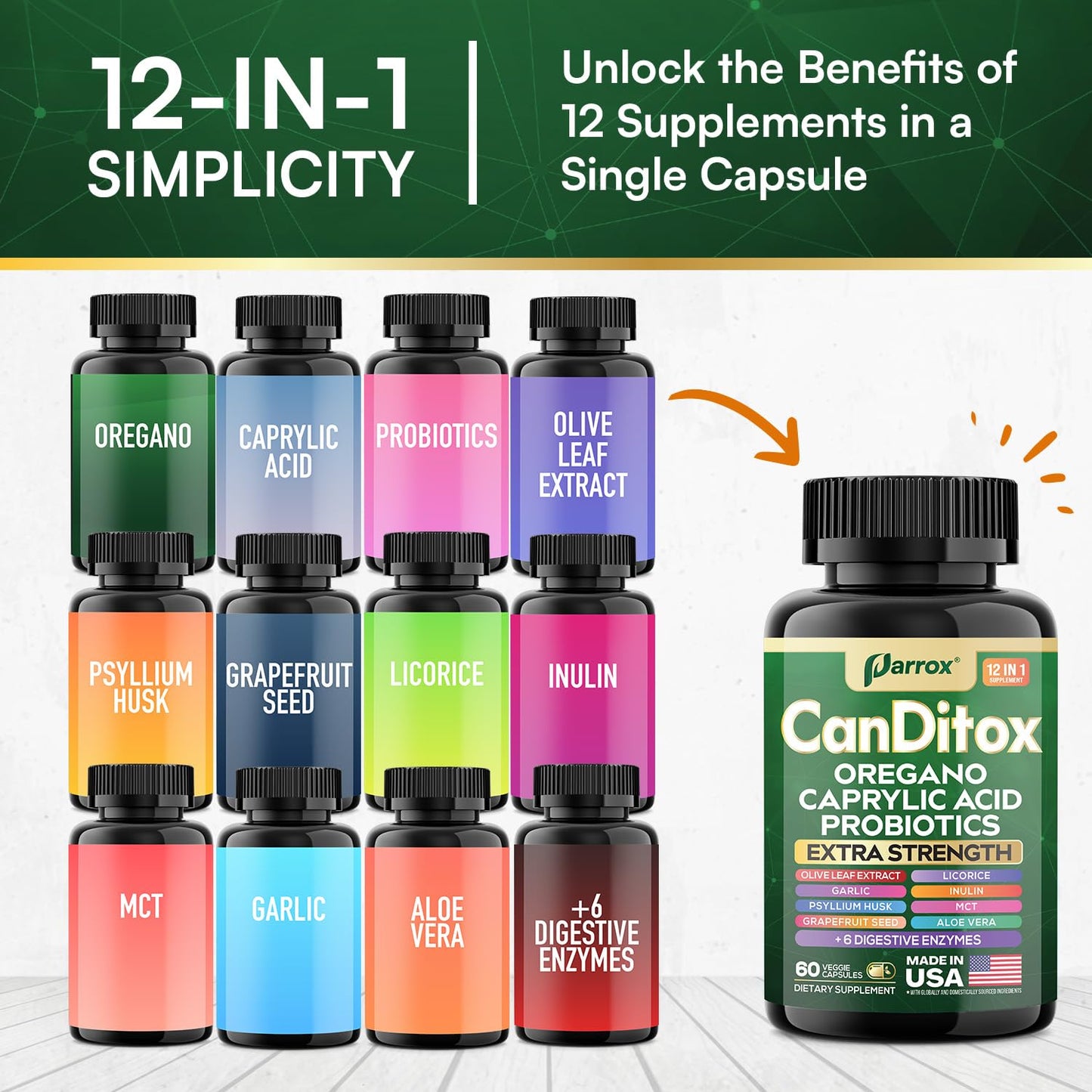 Parrox Canditox 60 Capsules