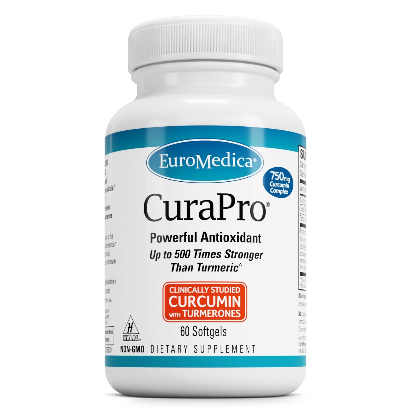 EuroMedica CuraPro 750 mg Softgels, 60 Softgels