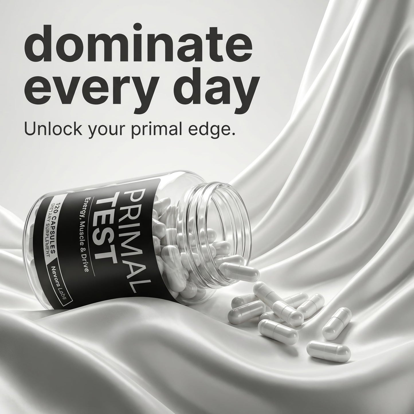 Nevora Labs Primal Testosterone Booster for Men Capsule 120 Capsules