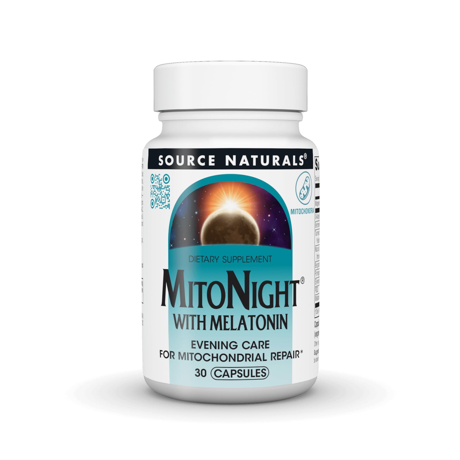 Source Naturals MitoNight with Melatonin, 30 Capsules