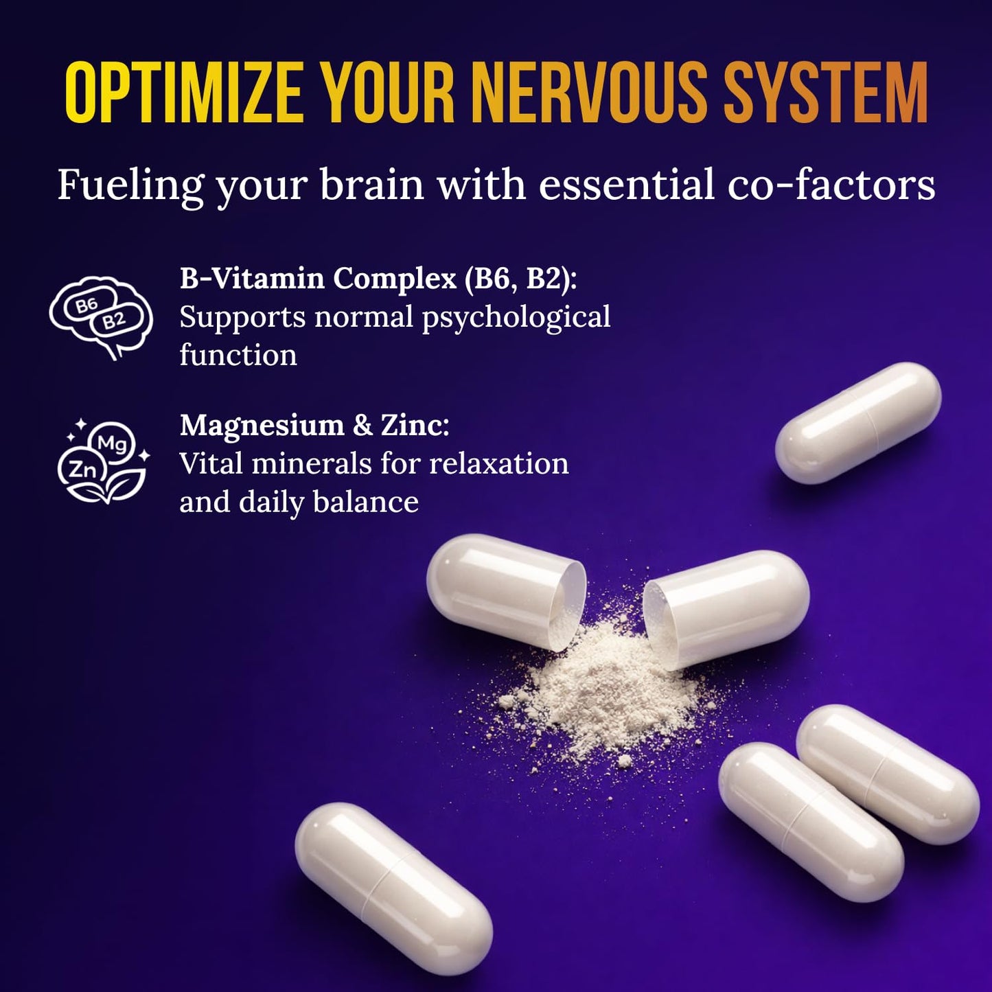 AMPLIFEX Natural Serotonin and Dopamine Mood & Stress Support Supplement for Women 60 Capsules