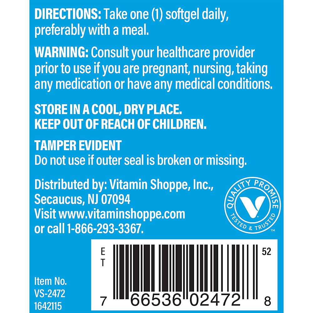 The Vitamin Shoppe Vitamin D3 400IU Softgels, 200 Softgels