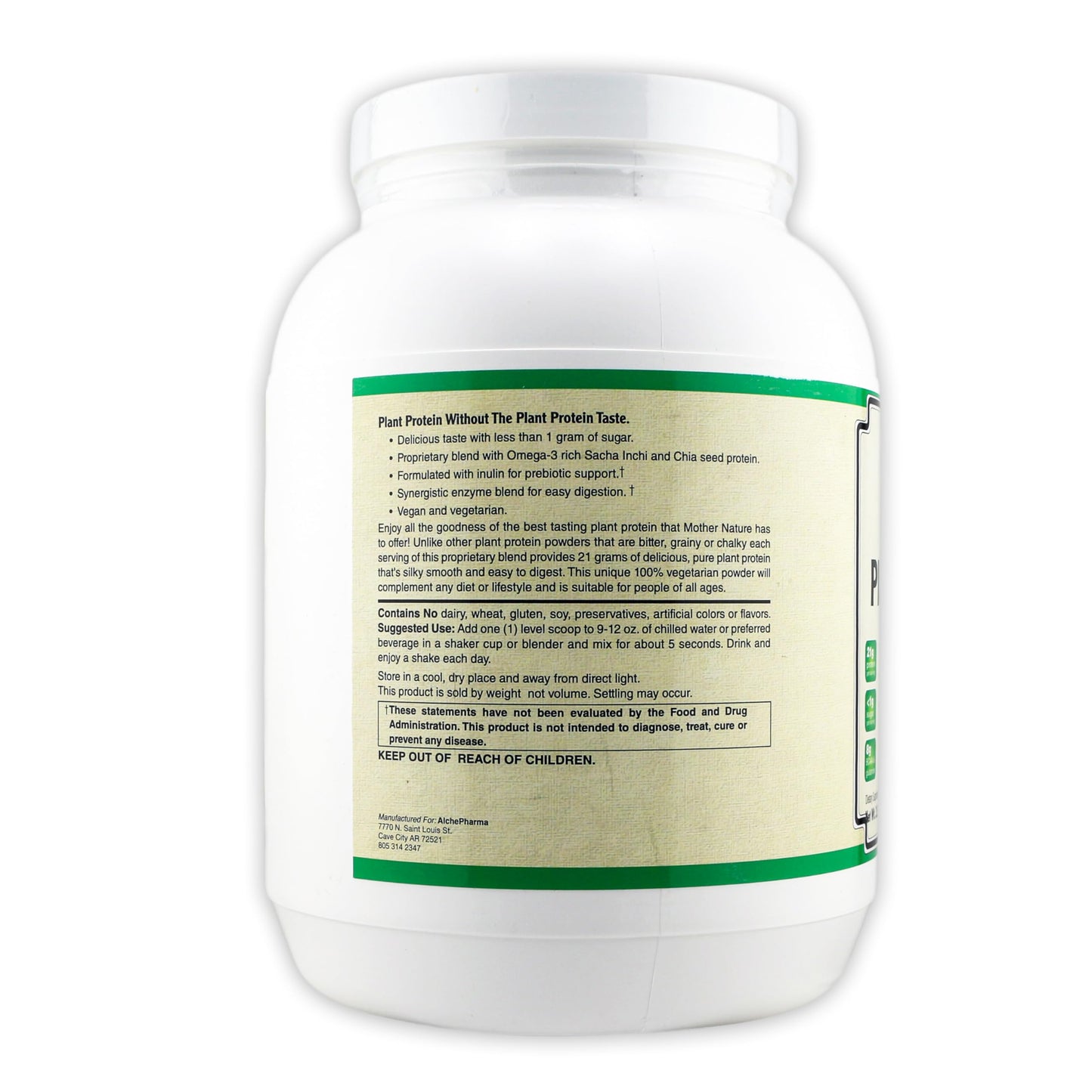 AlchePharma Plant Protein (Premium Blend) Powder Vanilla