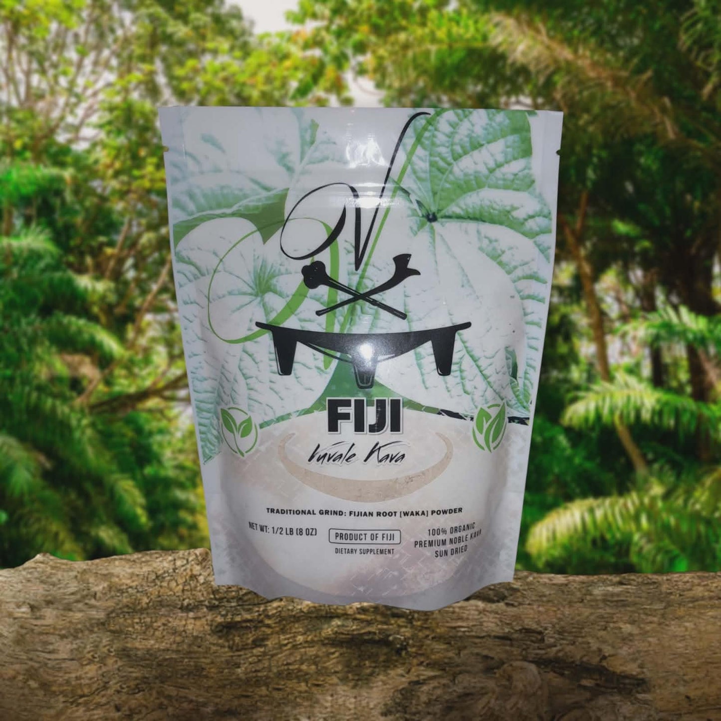 Roys All Natural Kava Fiji Vuvale Premium Noble Kava Traditional Grind Powder, 8 oz