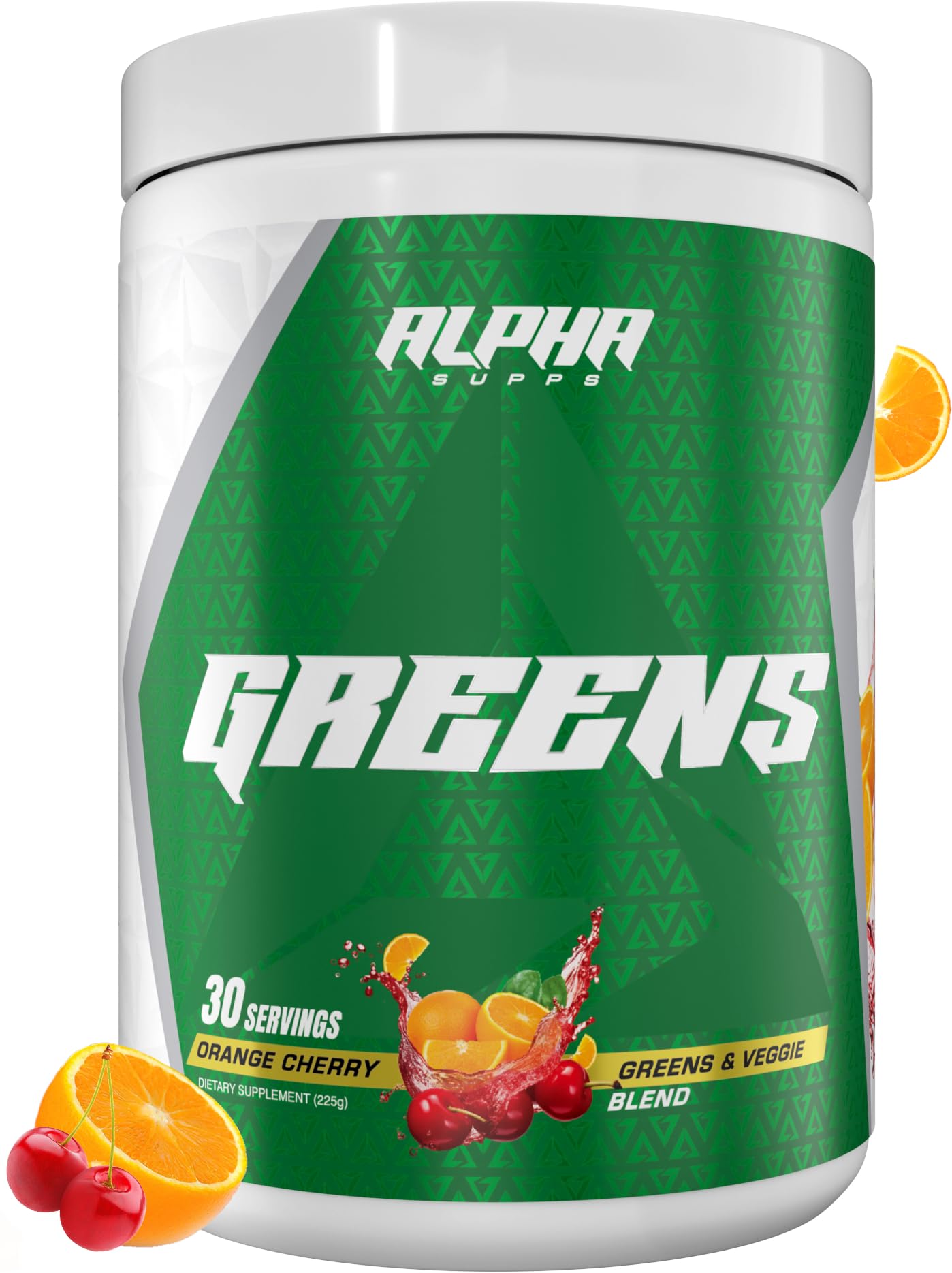 Alpha Supps Alpha Greens Supplement Powder 7.94 Ounces