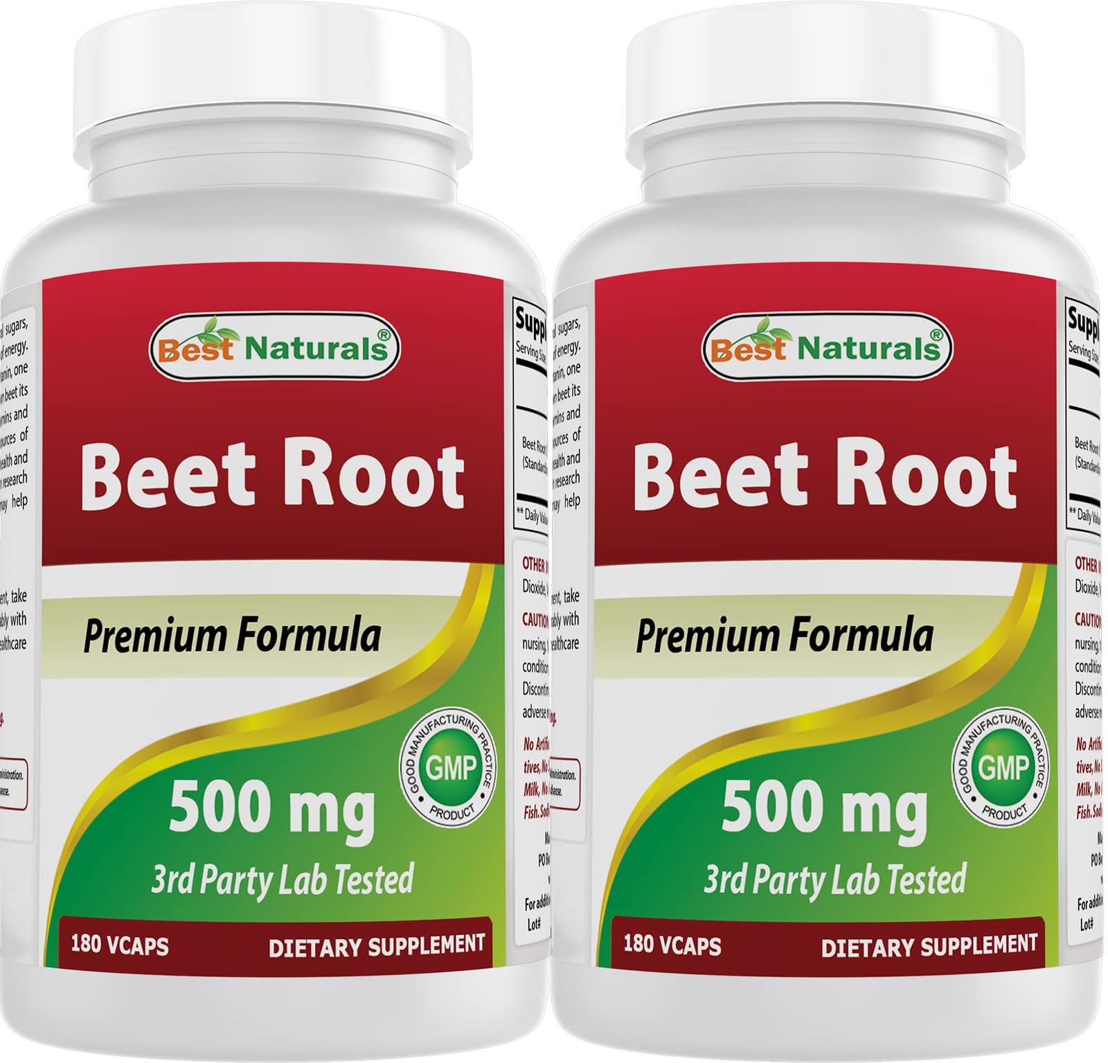 Best Naturals Beet Root Powder 500 mg 360 Capsules