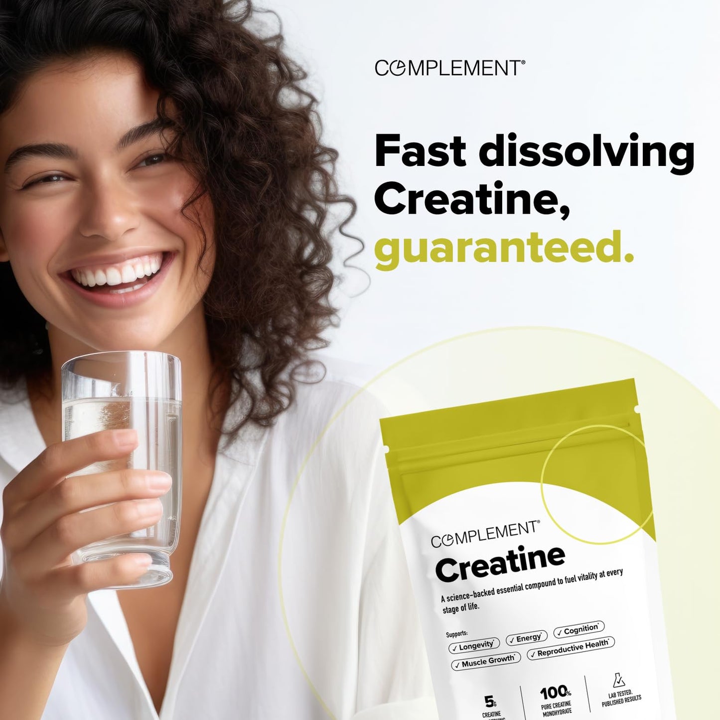 Complement Creatine Monohydrate Micronized Powder 10.6 Ounce