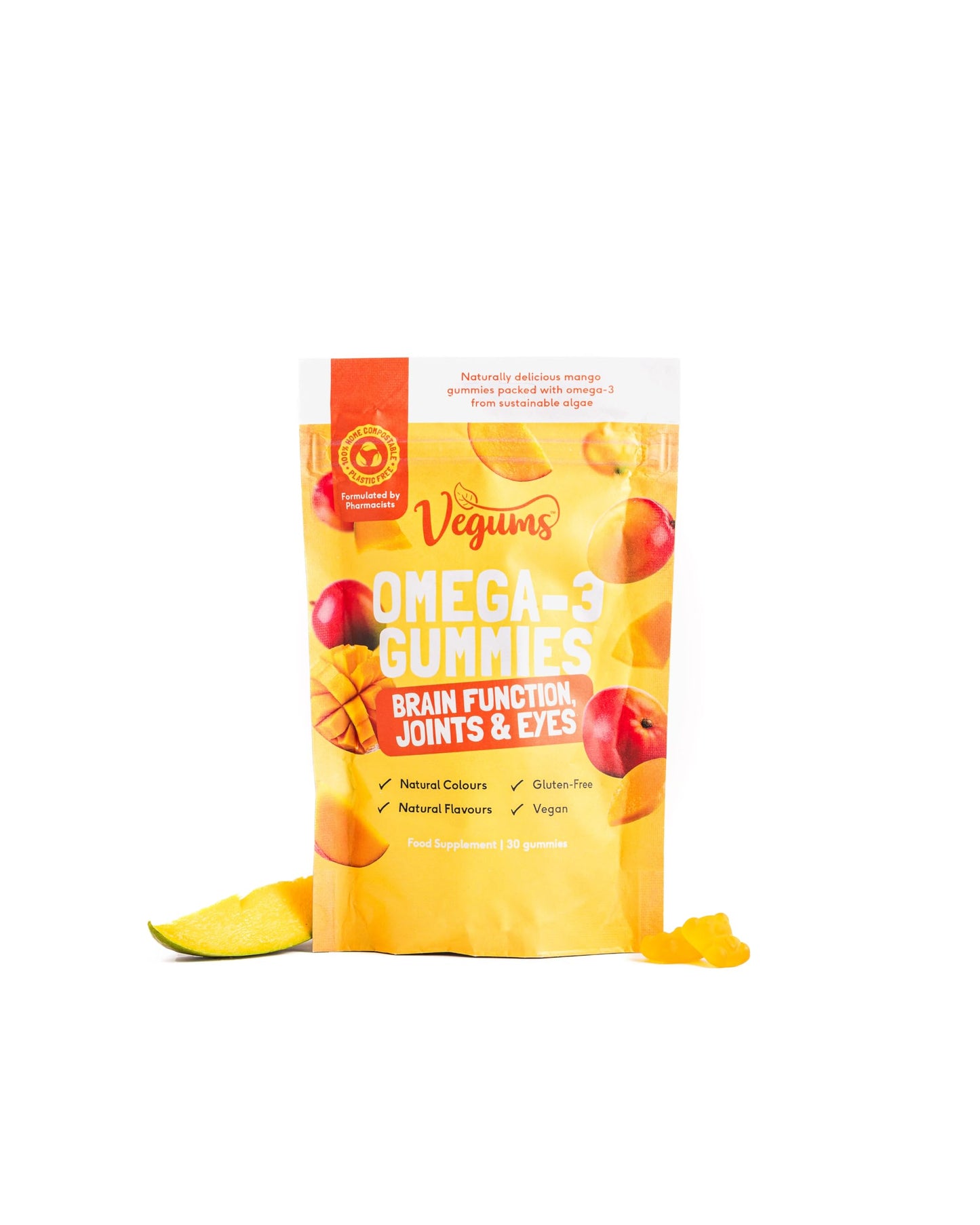 Vegums Fish-Free Omega-3 Gummies, 60 Gummies