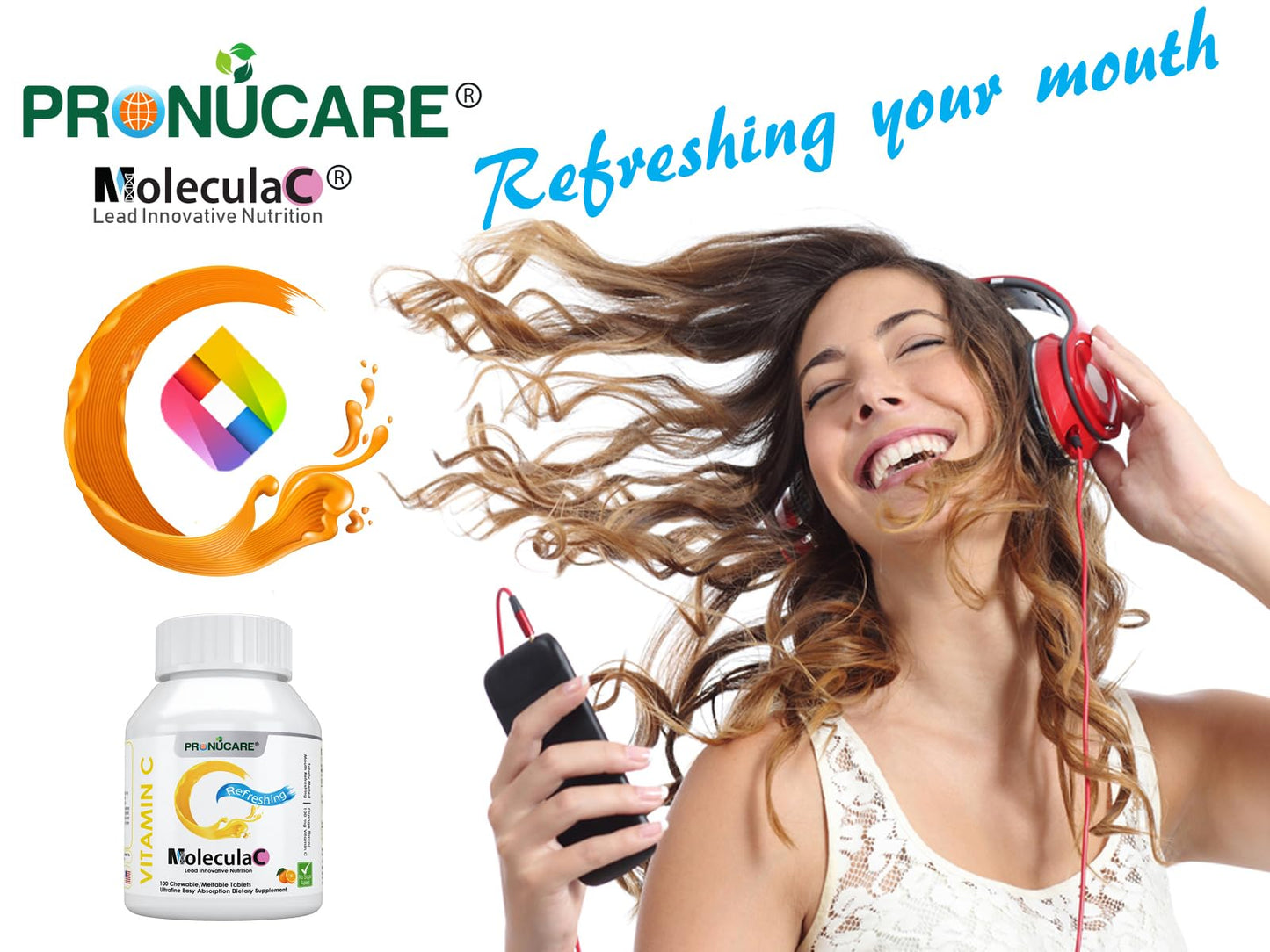 PRONUCARE Vitamin C 100 mg Tablet, 100 Count