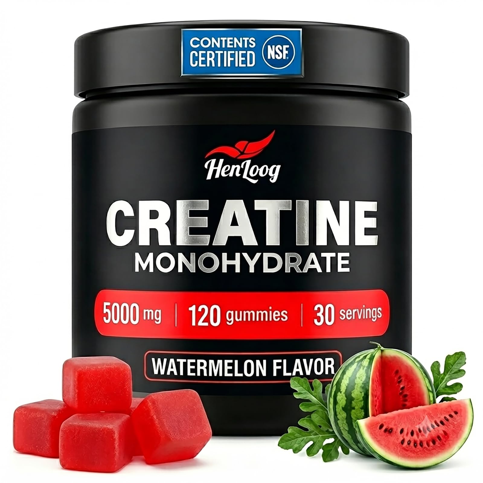 Hen Loog Creatine Gummies 120 Gummies