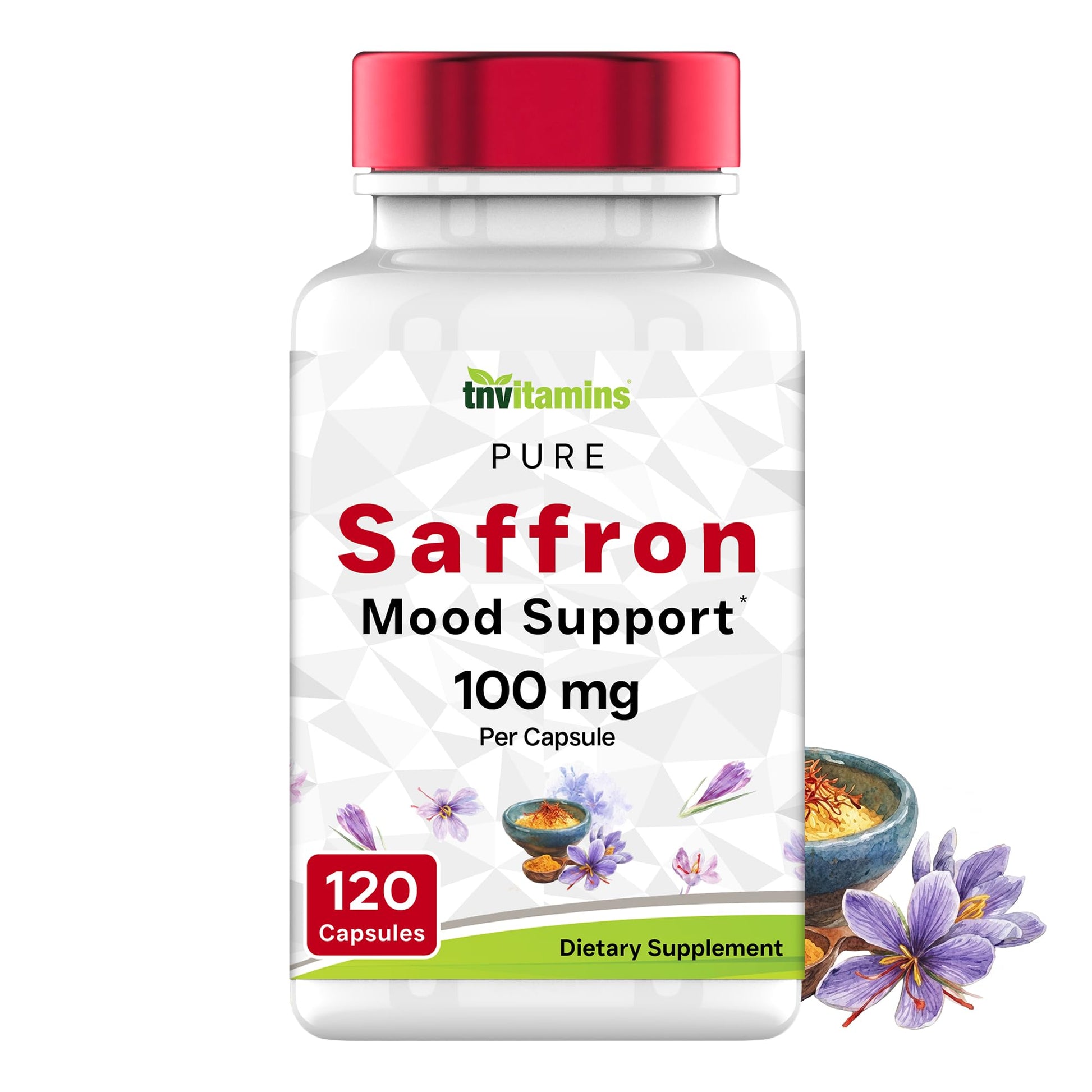 tnvitamins Saffron Capsules 100 mg, 120 Capsules