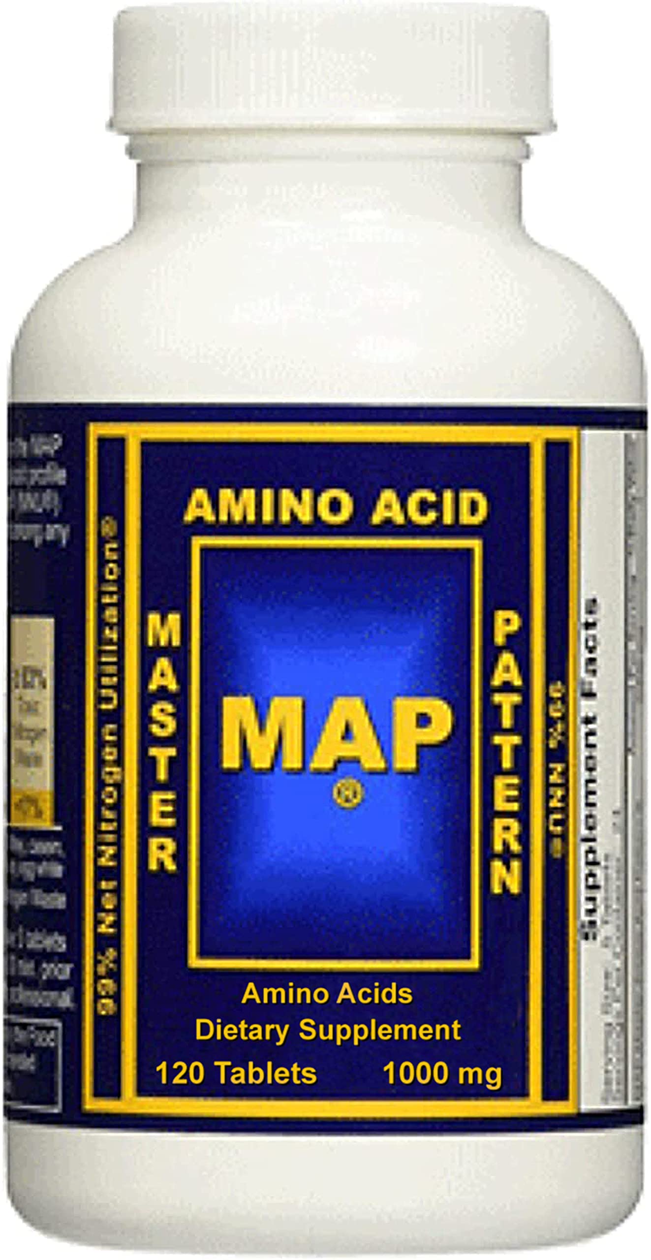 MAP Master Amino Acid Pattern Tablets, 120 Tablets per Bottle, Pack of 12
