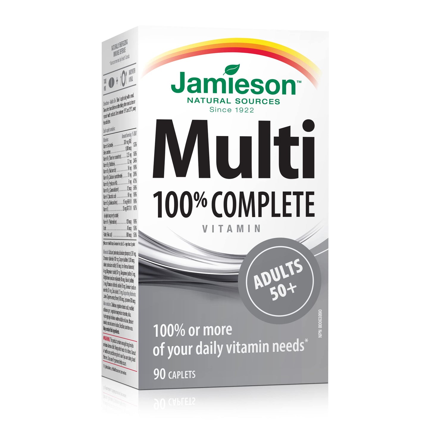 Jamieson Laboratories Multi 100% Complete Vitamin Caplets 90