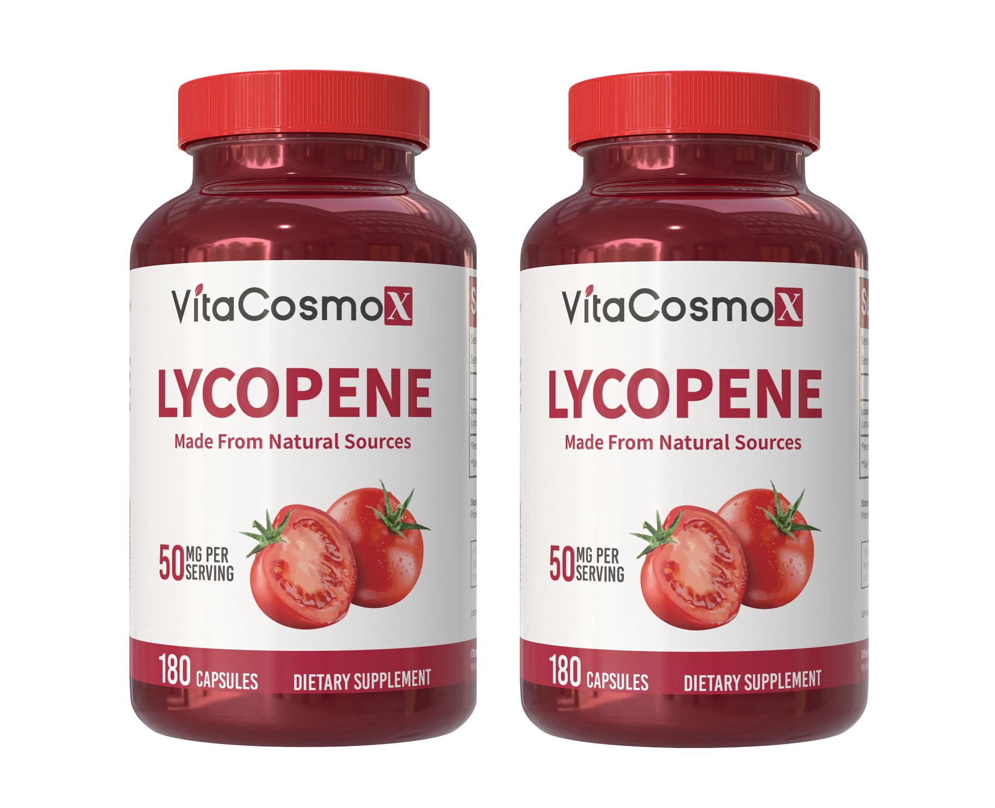 VitaCosmoX Lycopene 50mg Vegan Capsules, 360 Capsules
