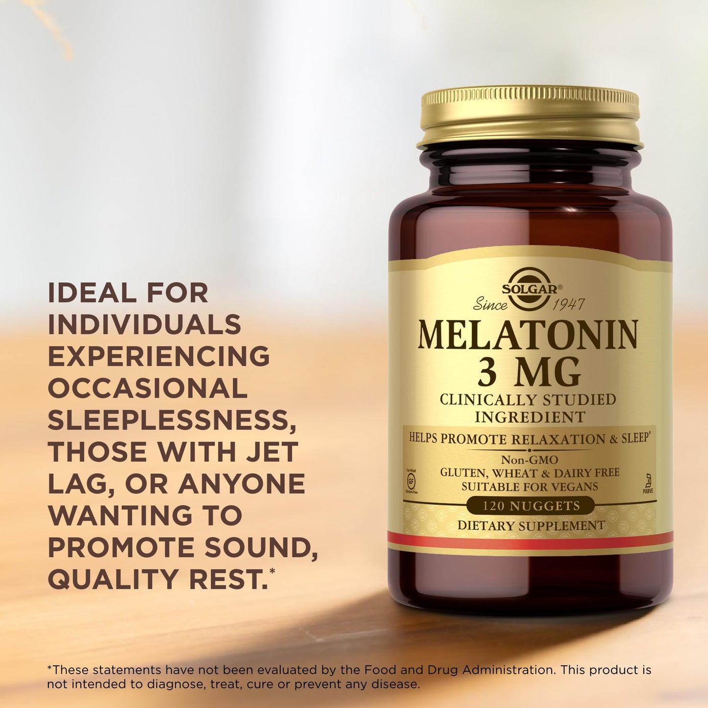 Solgar Melatonin 3mg Nuggets Tablet 120 Tablets