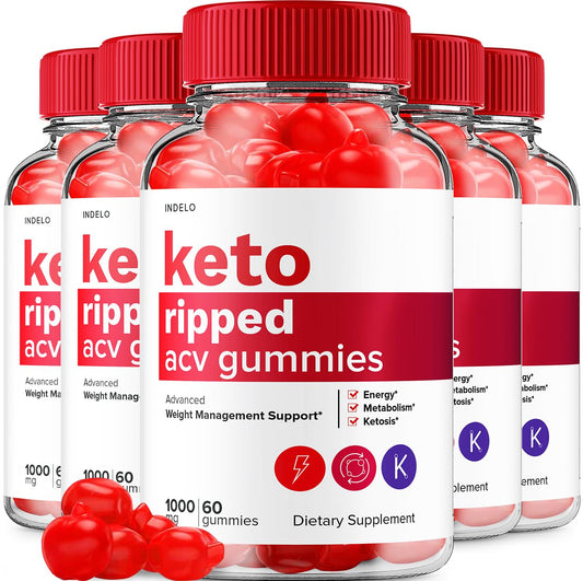 Indelo Keto Ripped ACV Gummies 300 Gummies