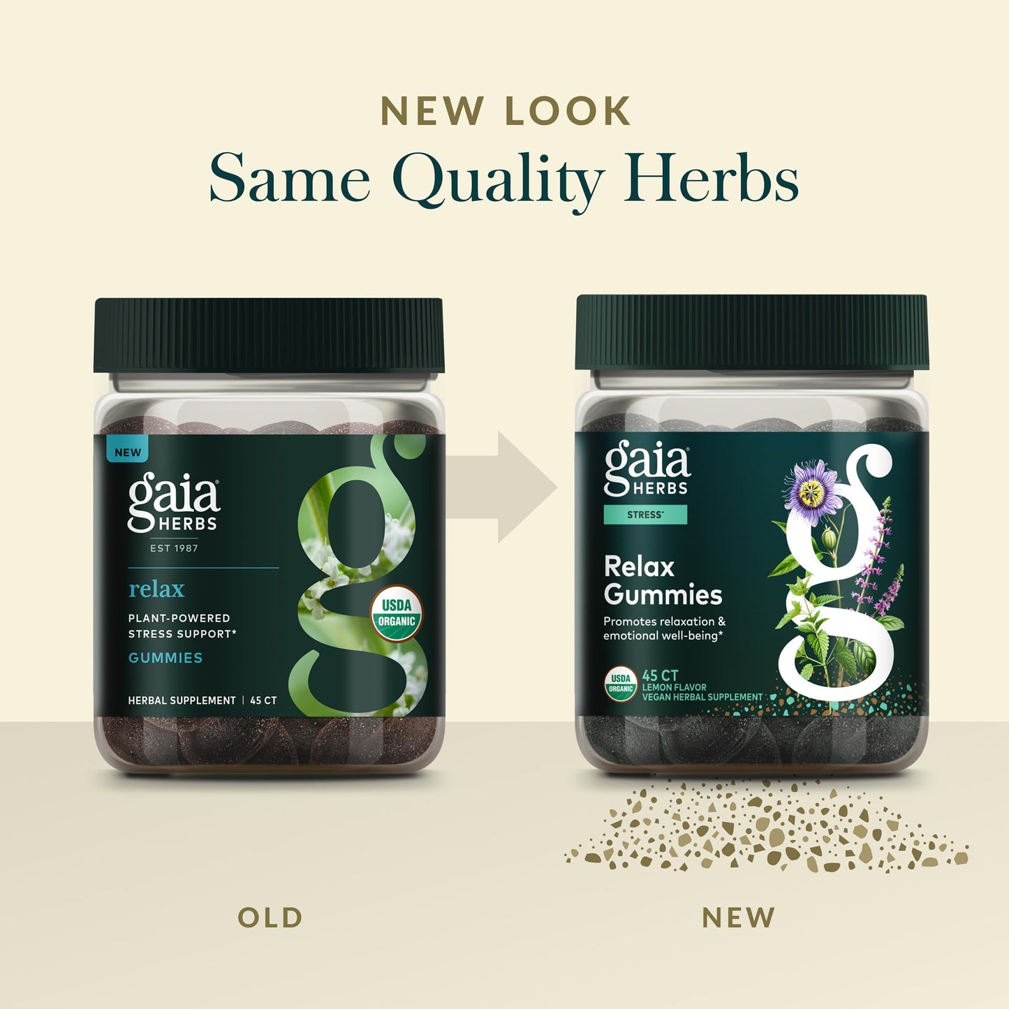 Gaia Herbs Relax Gummies Chewables 45 Count