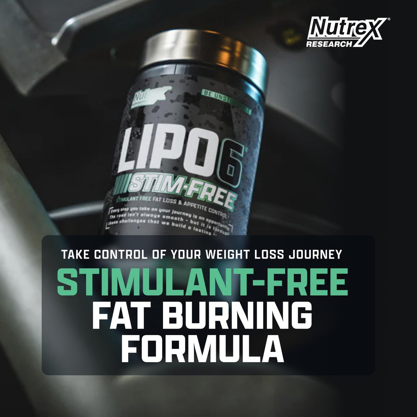Nutrex Research LIPO SIX Stim-Free Metabolism & Appetite Support Capsule, 60 Count