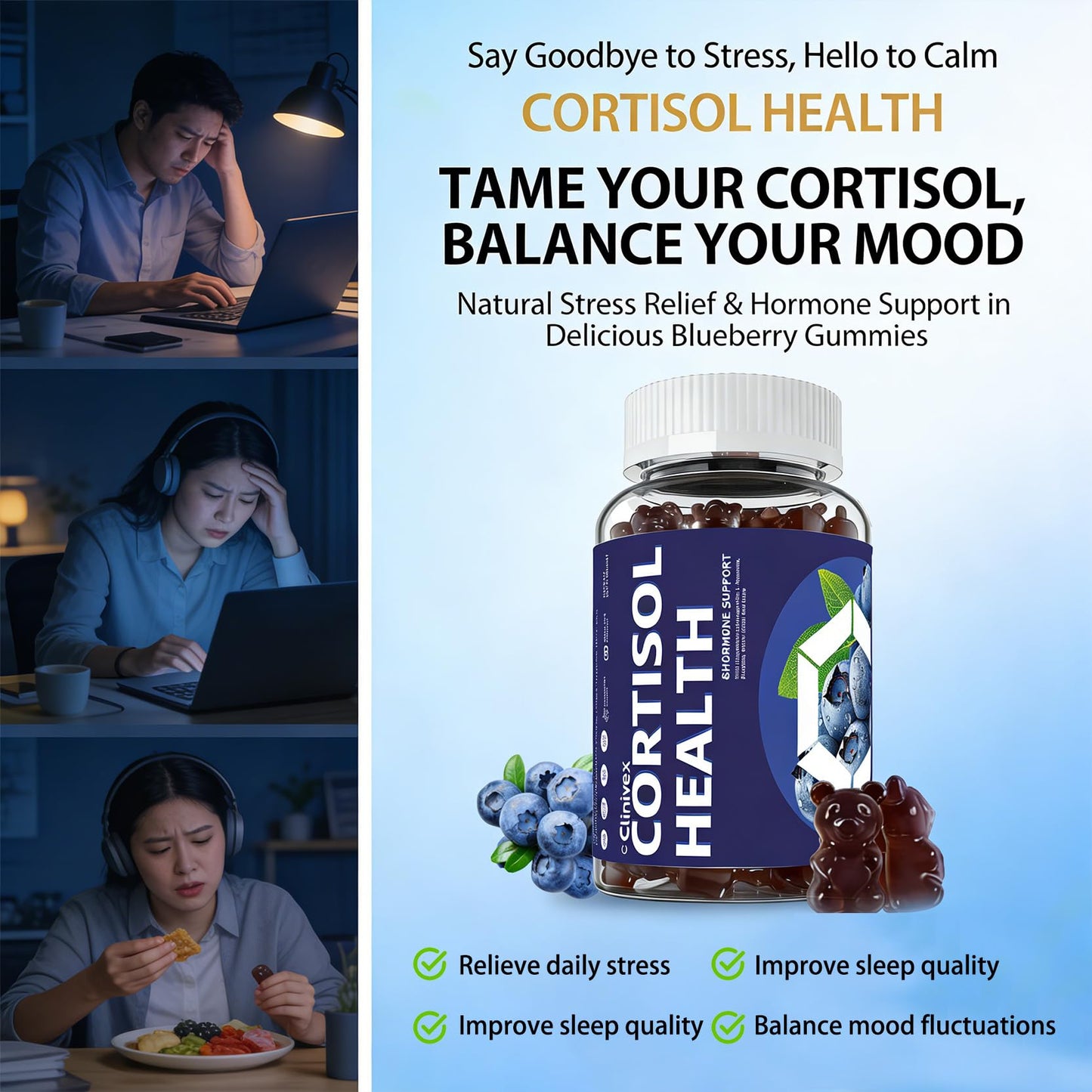 CLINIVEX Cortisol Reducer Gummies 1 Count