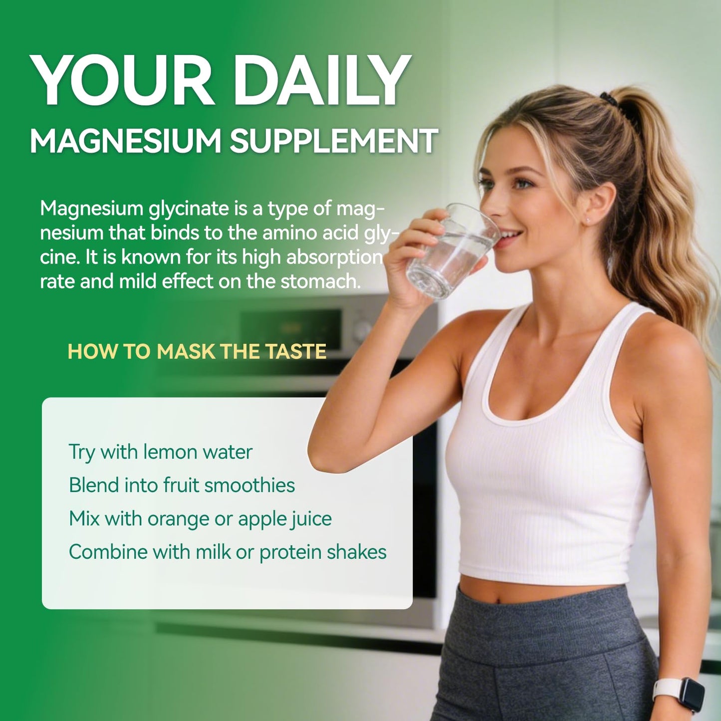 Babivek Raspberry Flavor Magnesium Glycinate Powder 8