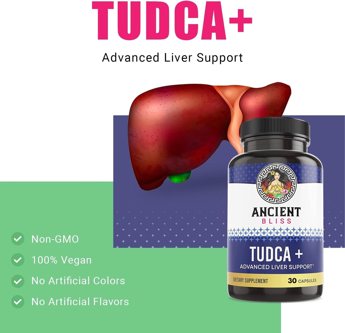 Ancient Bliss Tudca 500mg Capsule, 30 Capsules