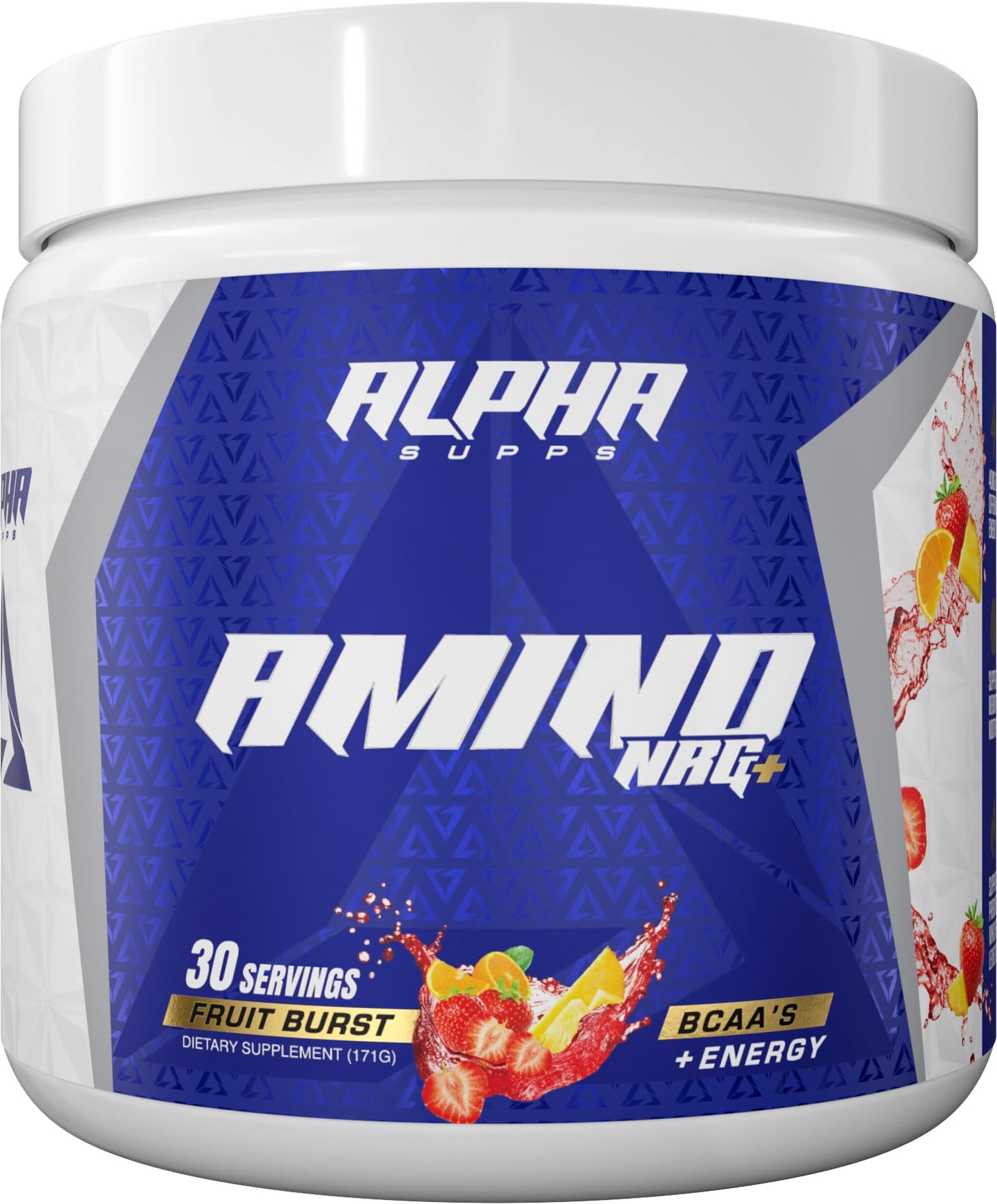 Alpha Supps Amino NRG+ BCAA Amino Energy Recovery Powder - Hydration Blend with Electrolytes - Focus Blend for Optimal Performance Support in Men & Women, Powder, 6