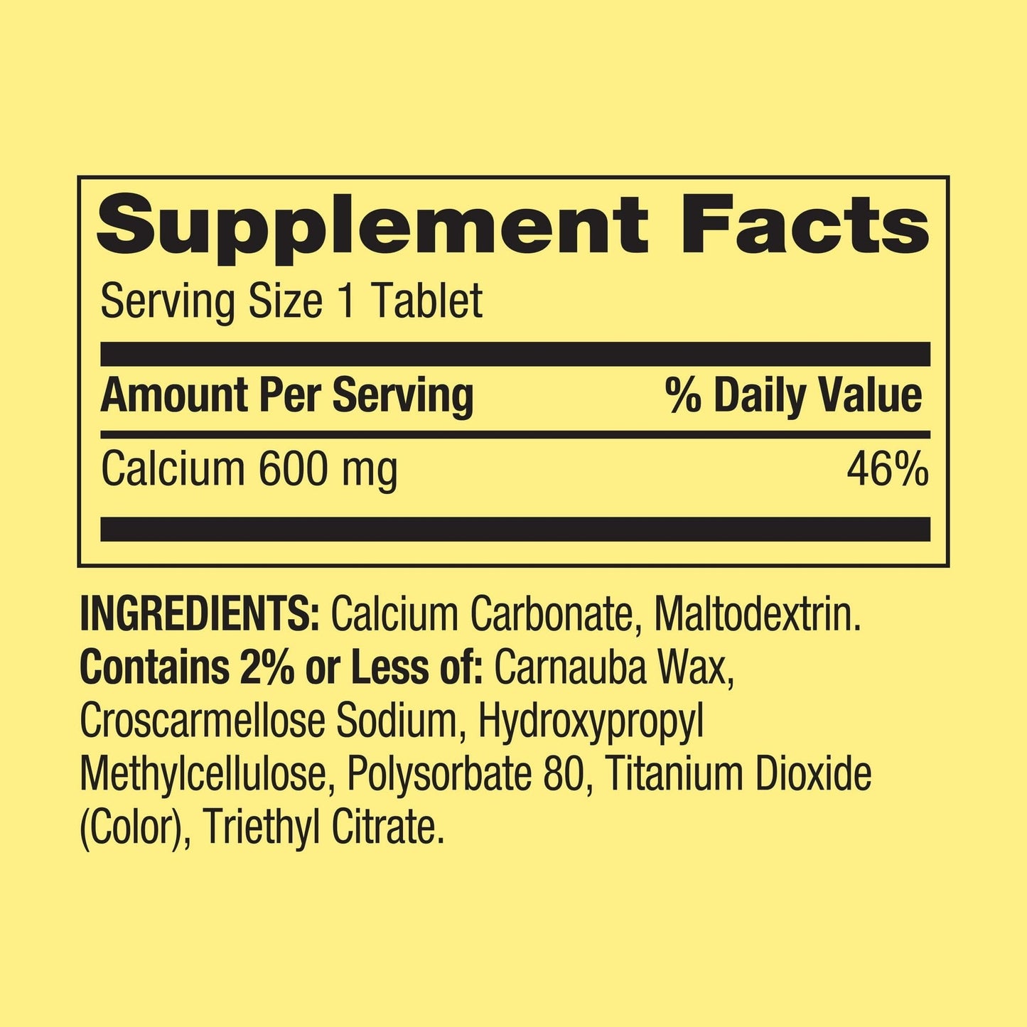 BASKETGOODS Calcium 600mg Natural Bone Health Tablets - 300 Tablets