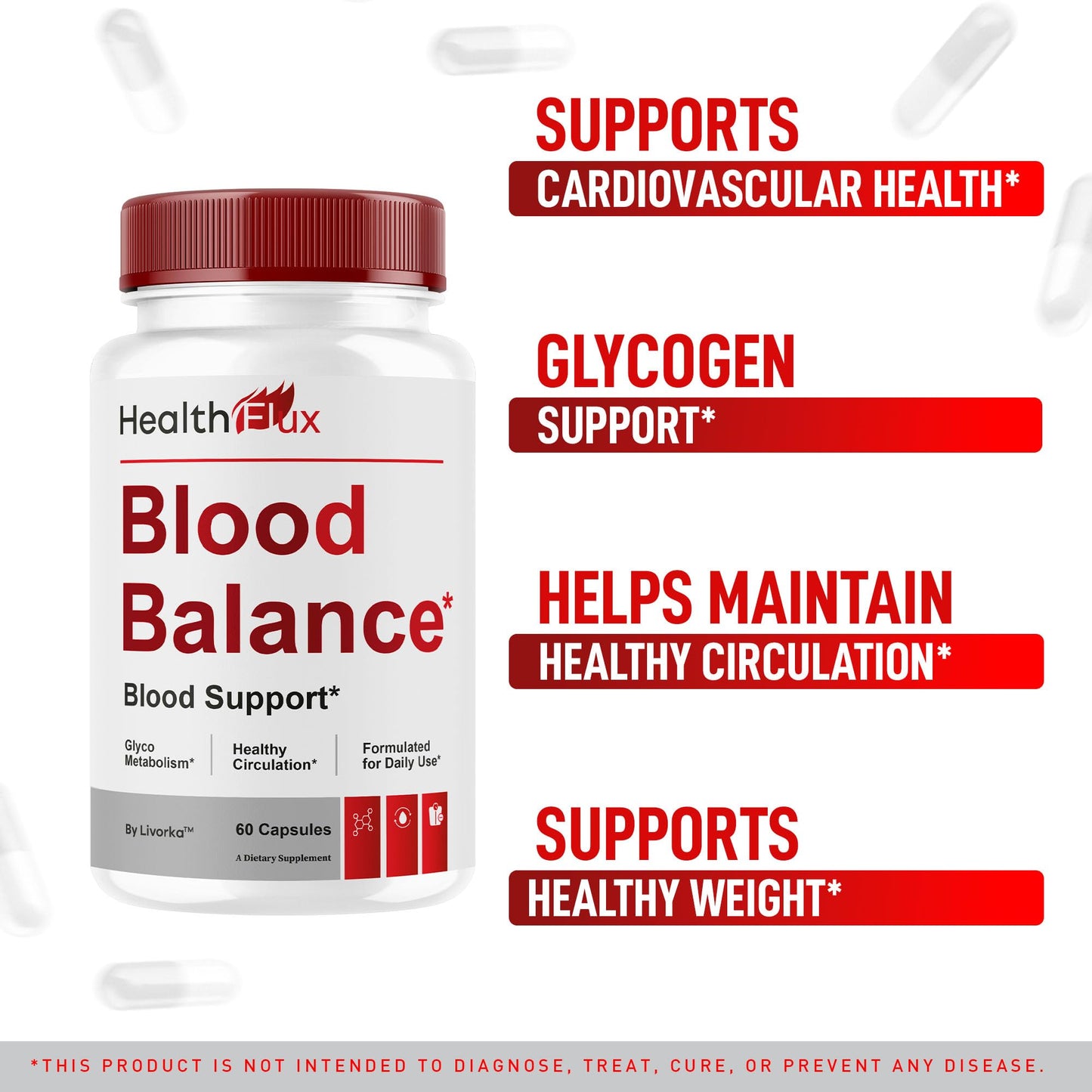 LIVORKA Health Flux Support Supplement Capsules 180 Capsules