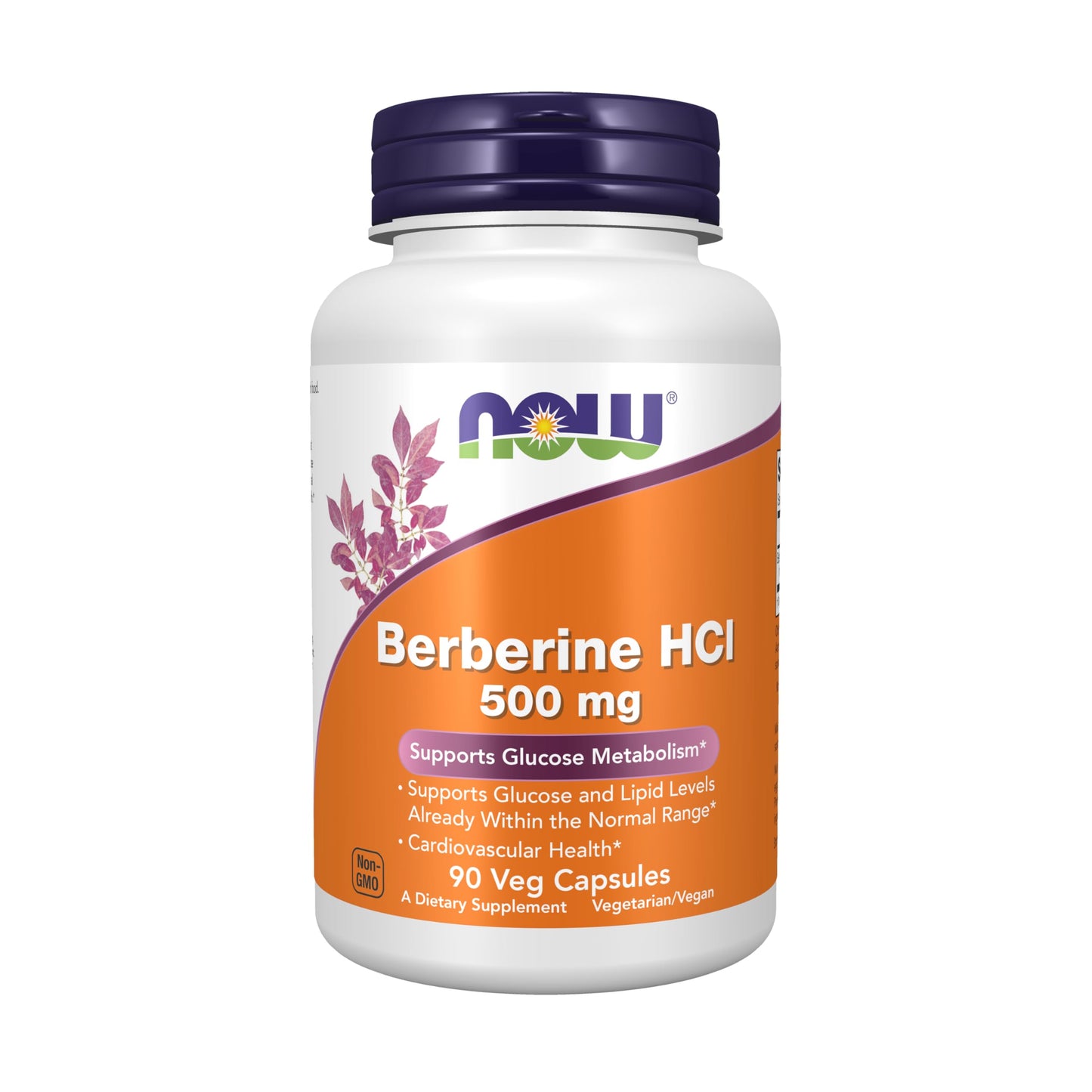 NOW Foods Berberine HCL 500 mg, 90 Veg Capsules