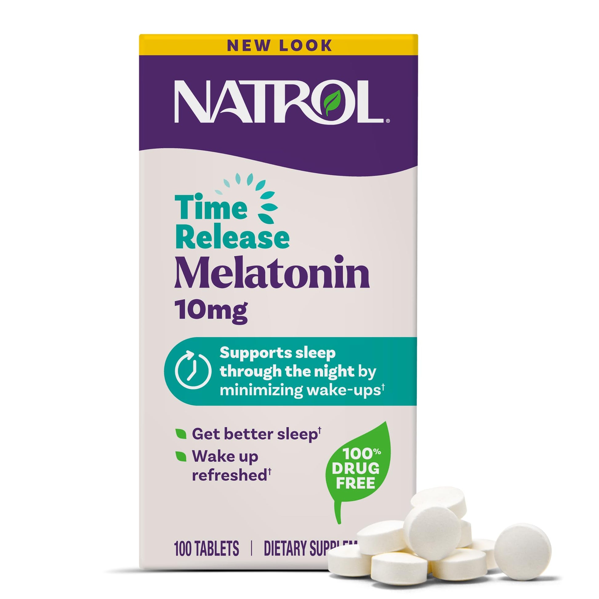 Natrol Melatonin 10mg Time Release Tablets, 100 Tablets