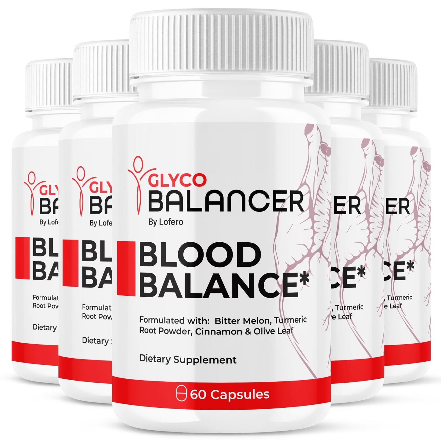 Lofero Glyco Balance GlycoBalance Supplement Capsules, 300 Count