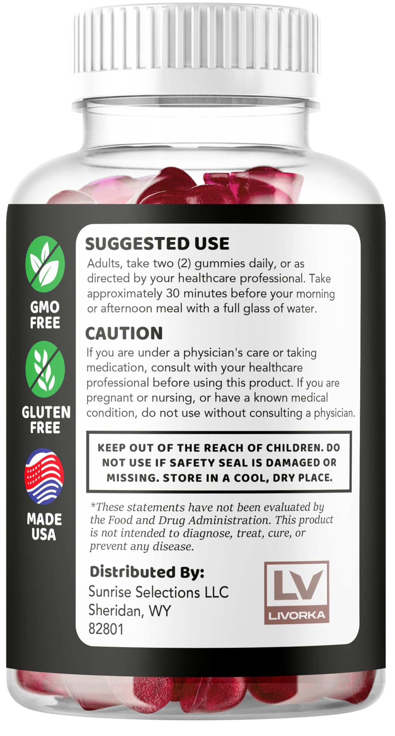 LIVORKA Simple Male Gummies 120 Gummies