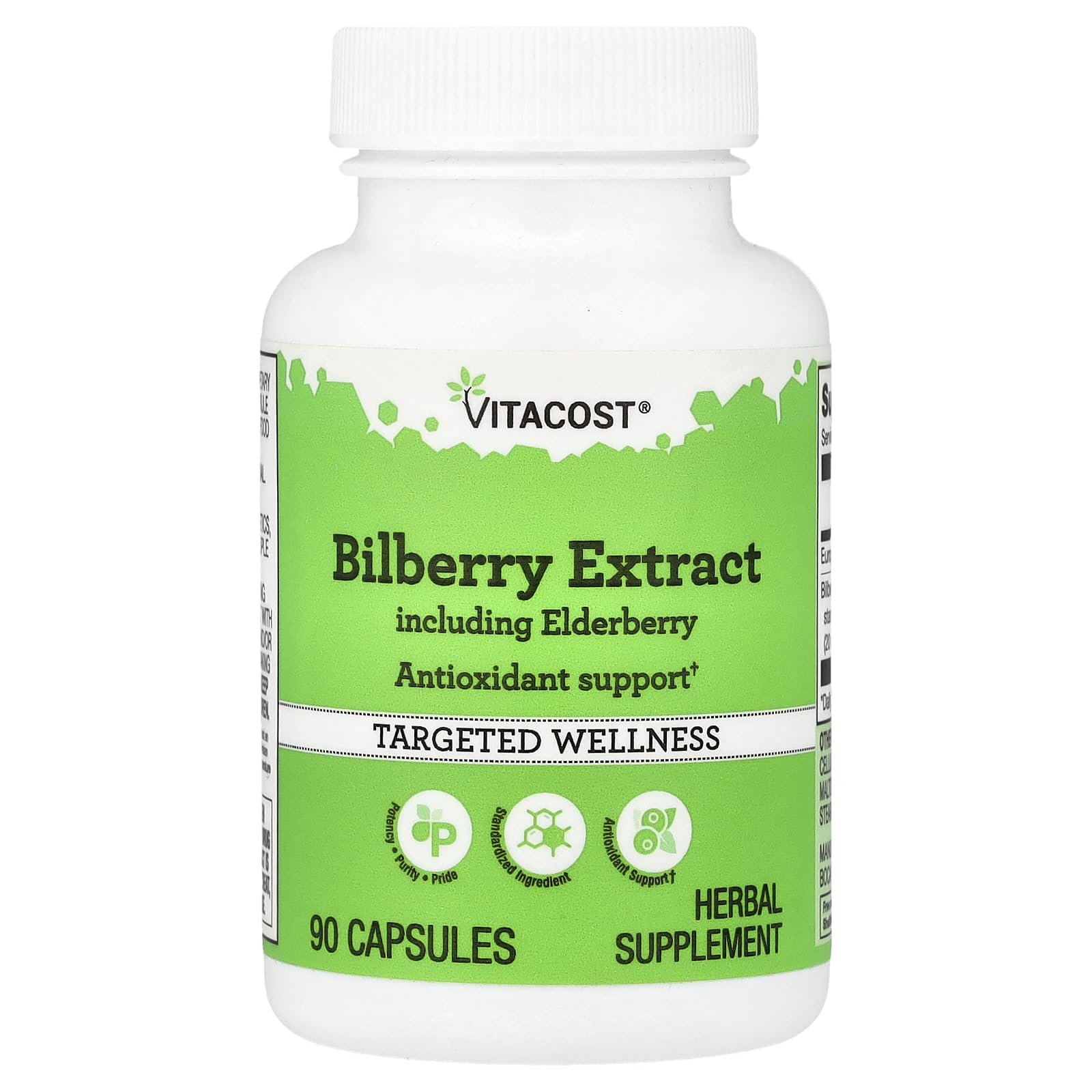 Vitacost Bilberry Extract Including Elderberry Capsule 1