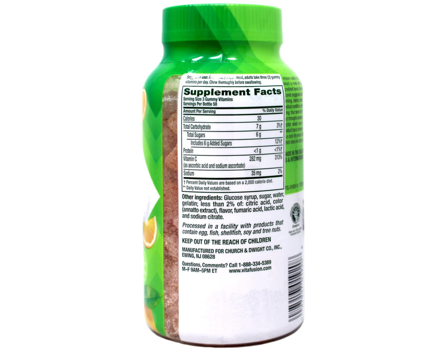 Vitafusion Power C Gummy Vitamins for Adults, 3 Bottles (150-count)