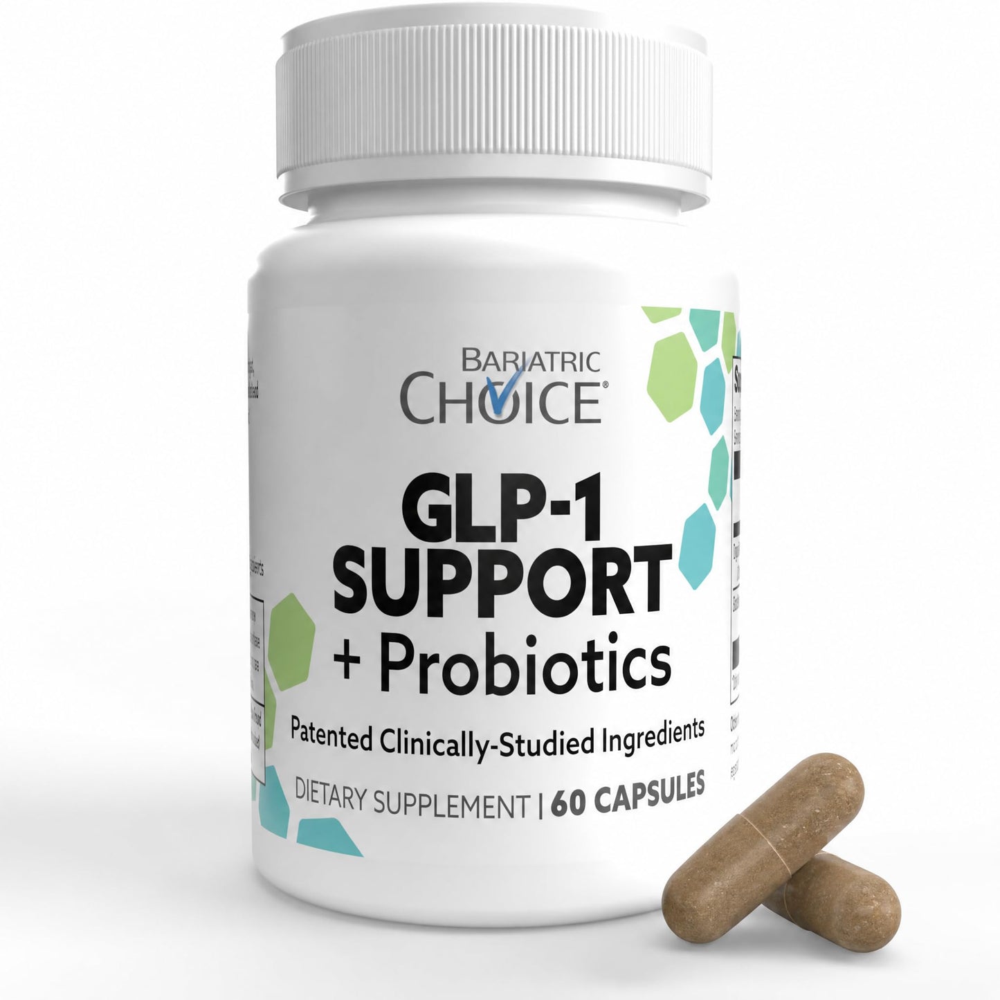 Bariatric Choice GLP-1 Supplement + Probiotics DygloFit & SNZ 1969 Probiotic 60 Capsules