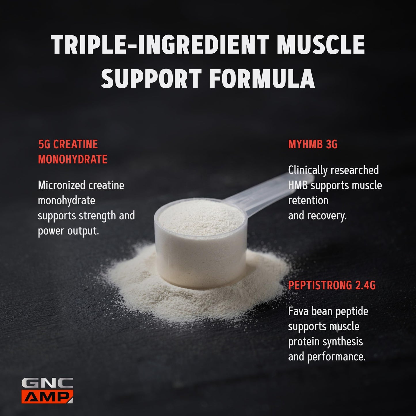 GNC AMP Creabolic Creatine Monohydrate Powder 11.7 oz