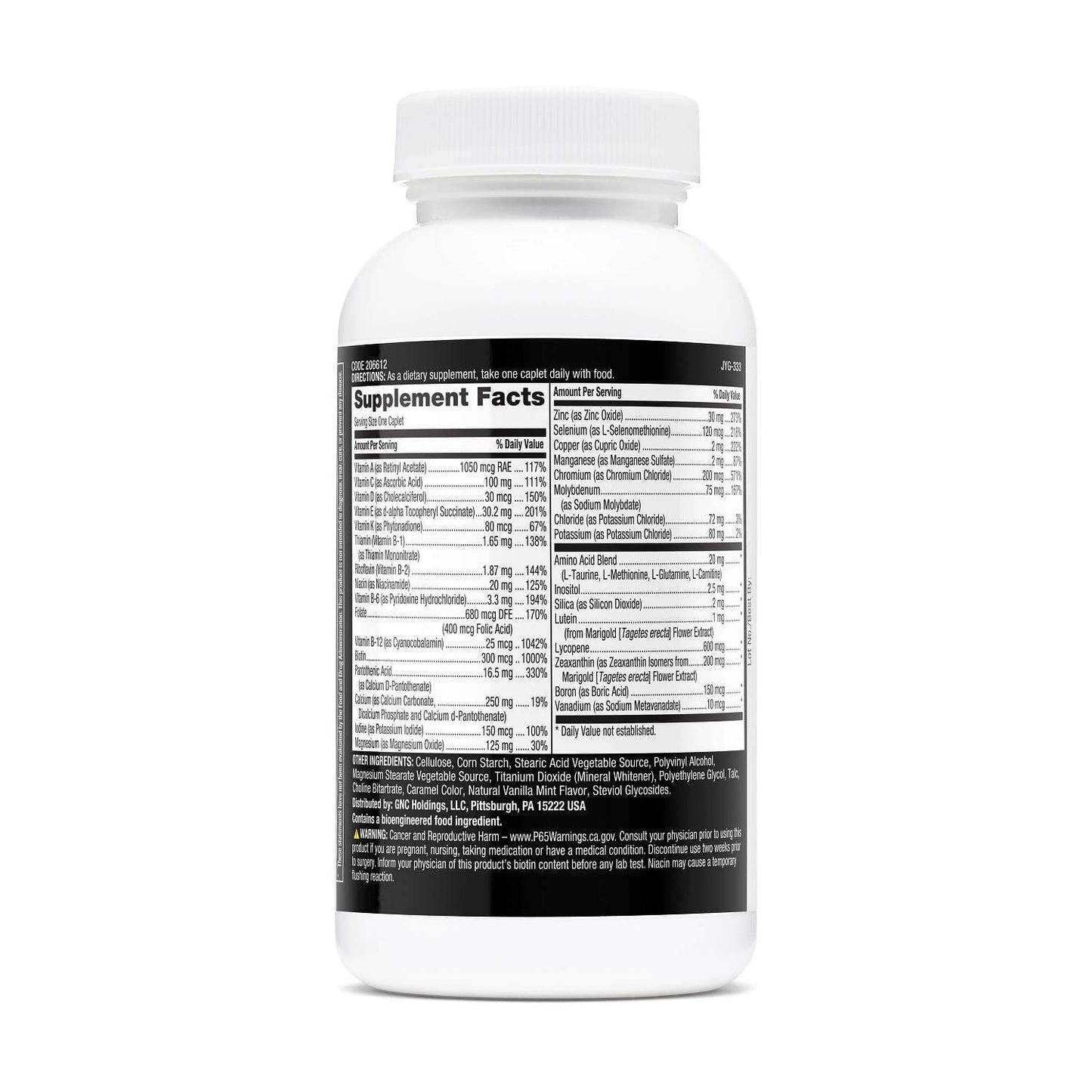 GNC Mega Men Essentials One Daily Multivitamin Caplets 60 Count