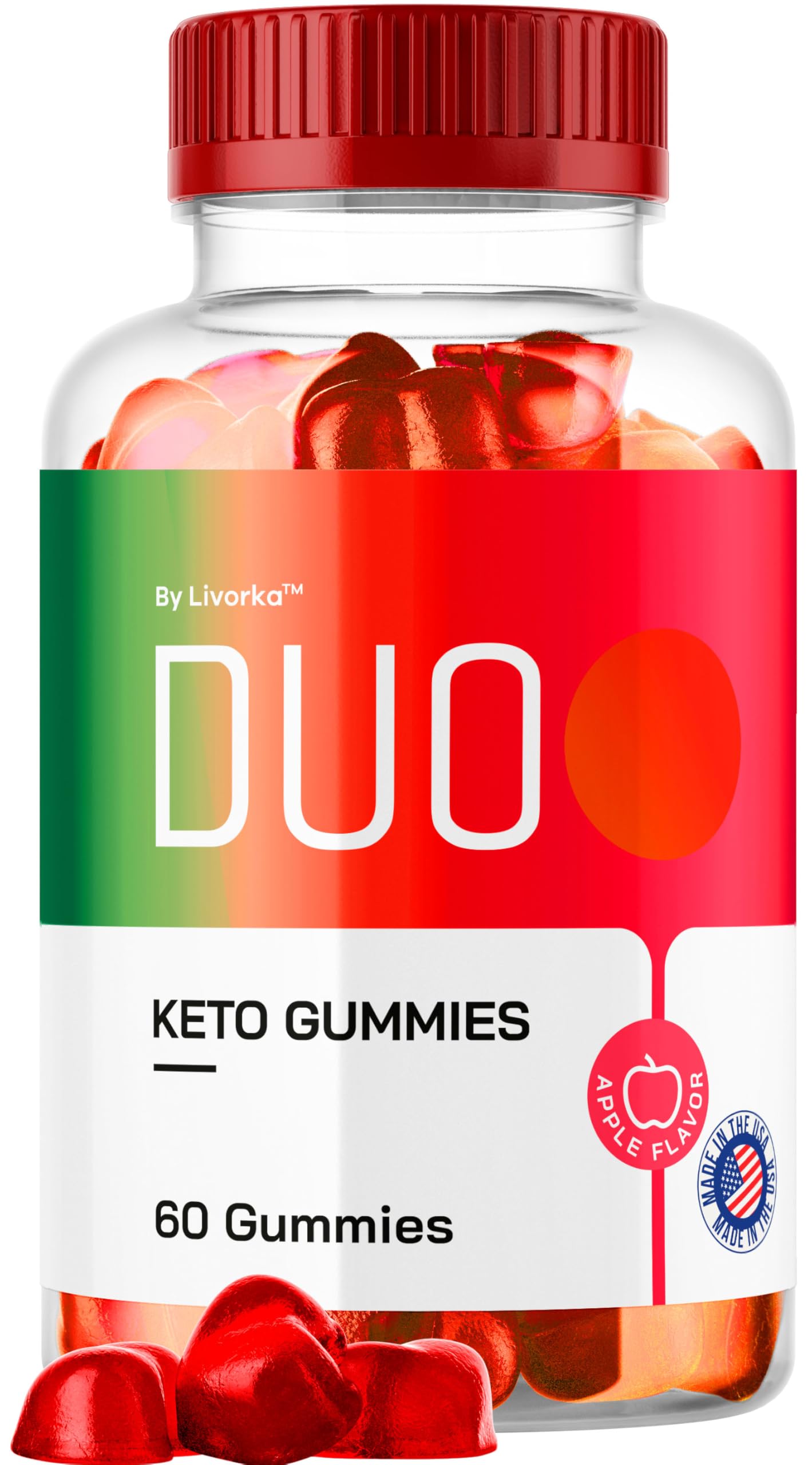 LIVORKA Duo Keto ACV Gummies, 60 Count