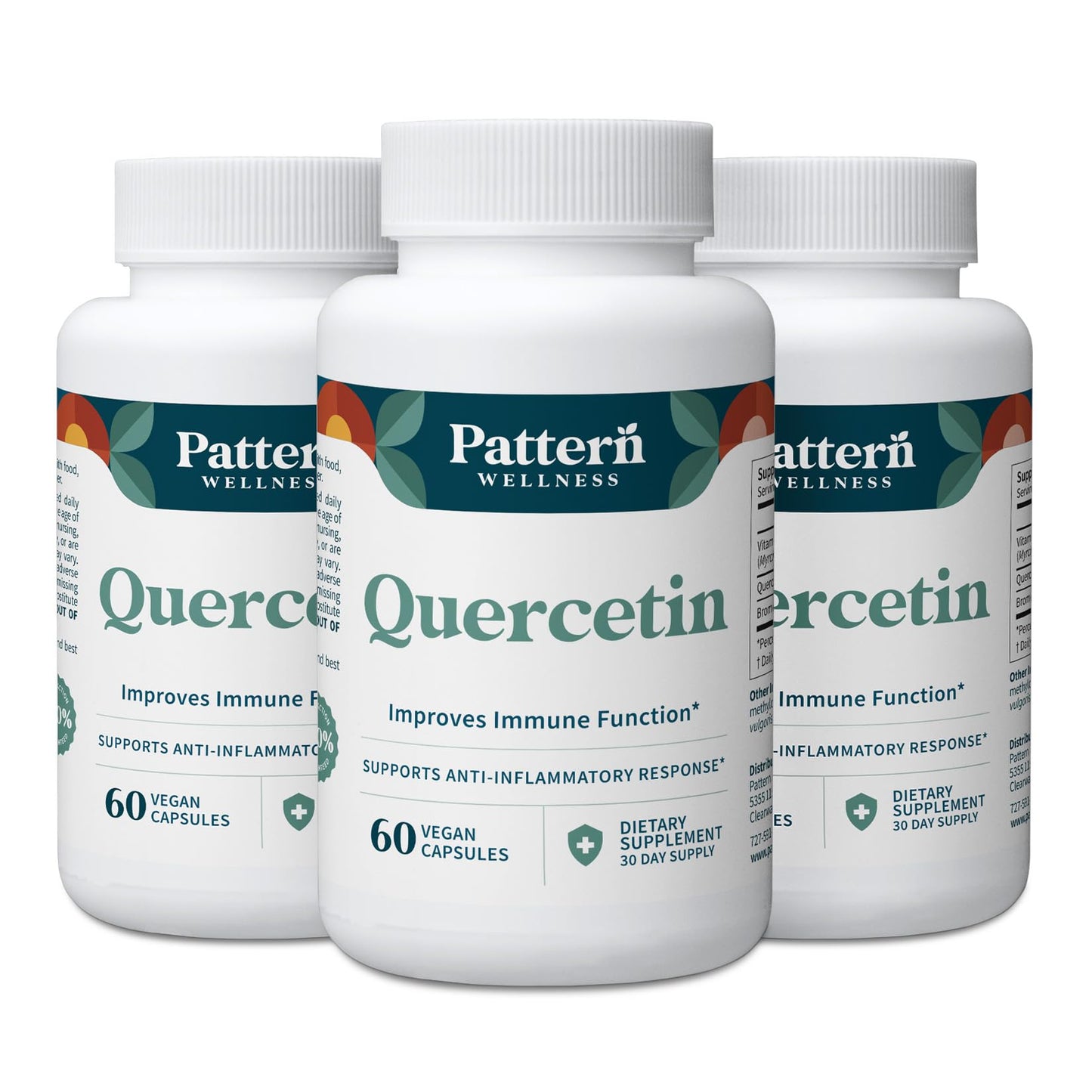 Pattern Wellness Quercetin Supplement Capsules 180 Capsules