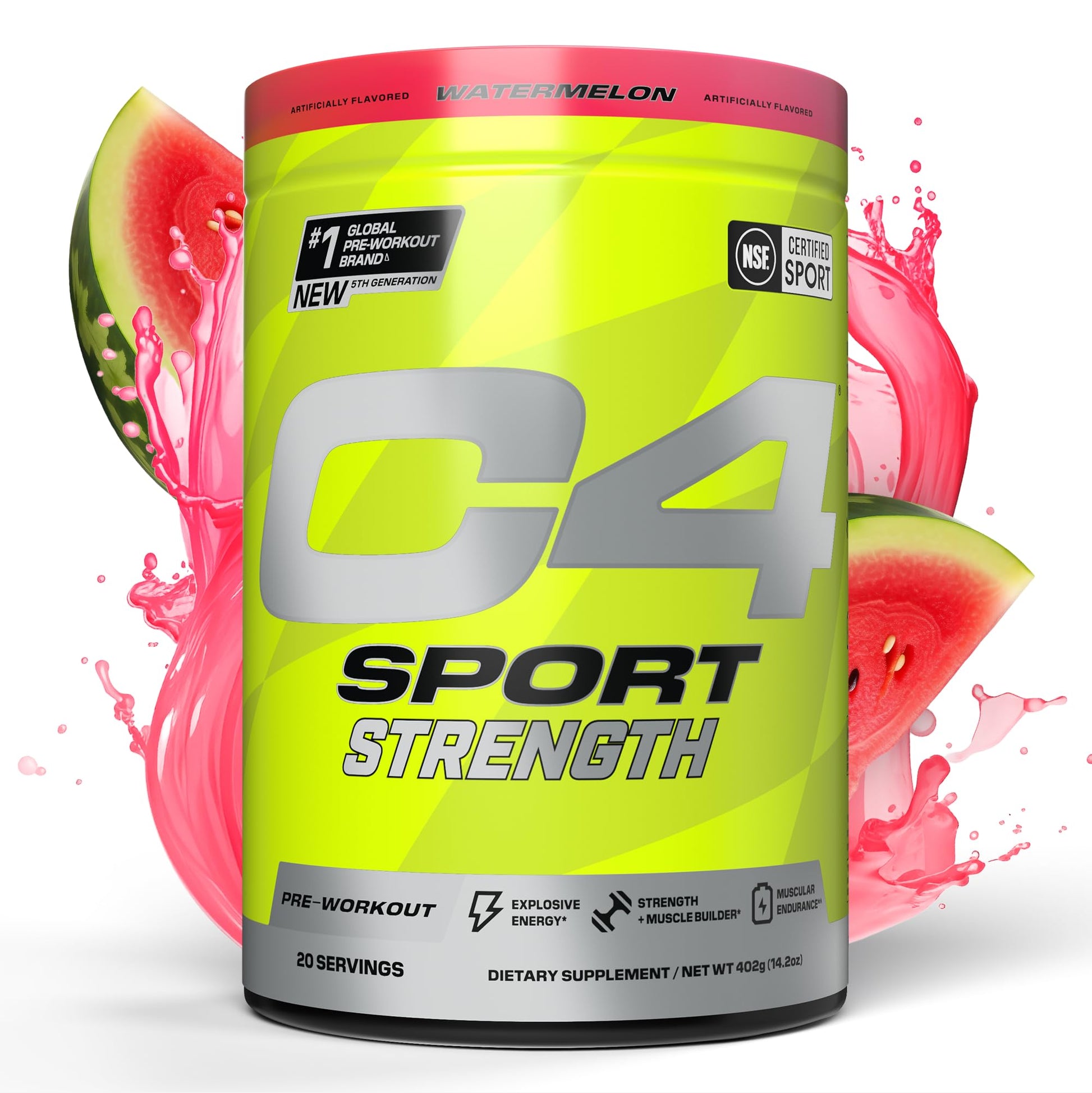 C4 Sport Strength Pre Workout Powder 14.18 Ounce