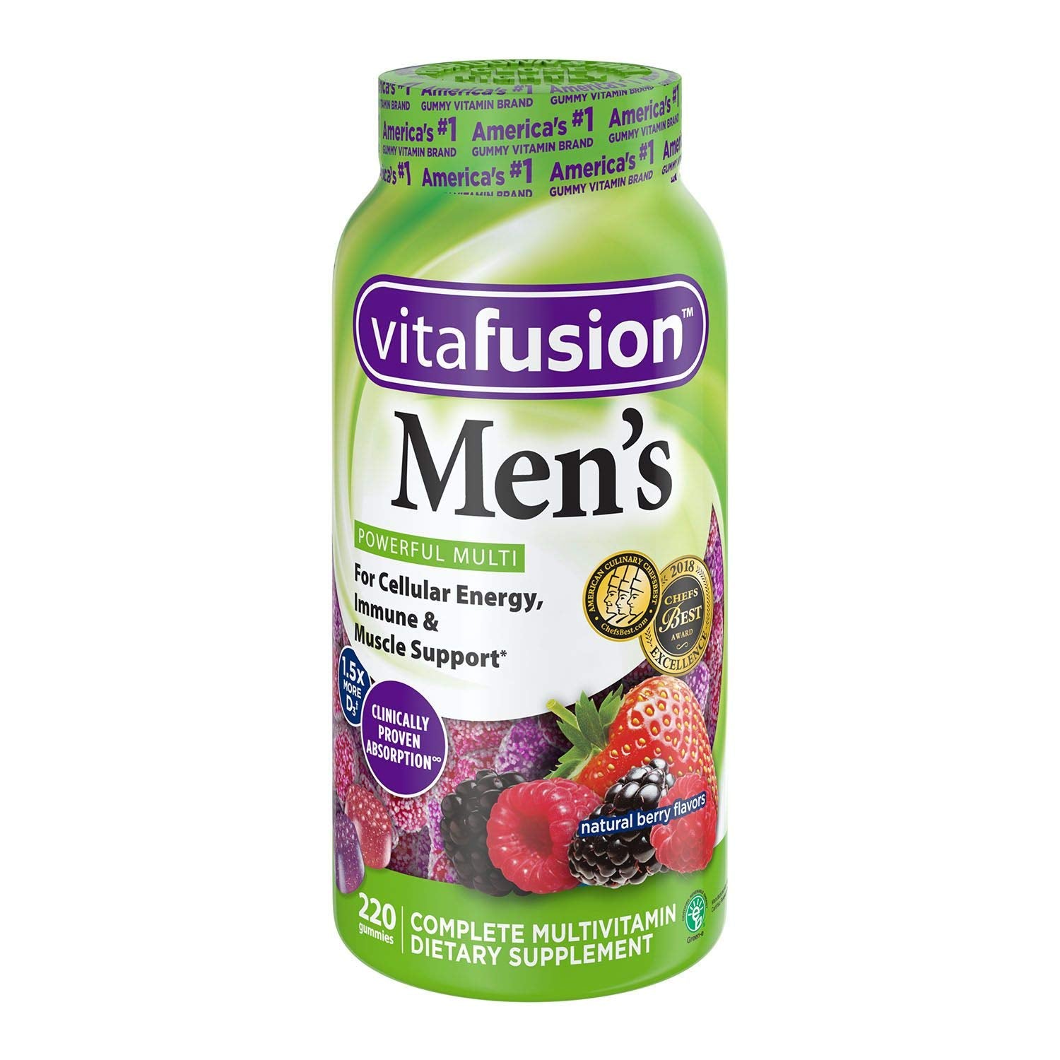 Vitafusion Mens Complete Multivitamin Gummies 220 Gummies