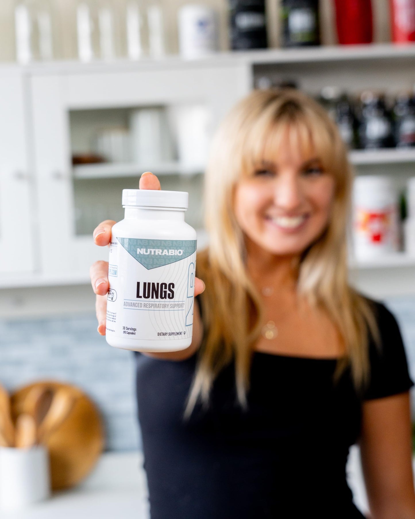 NutraBio Lungs Supplement Immuno-LP20 and Natural Extracts for Respiratory & Immune Health Capsules 90