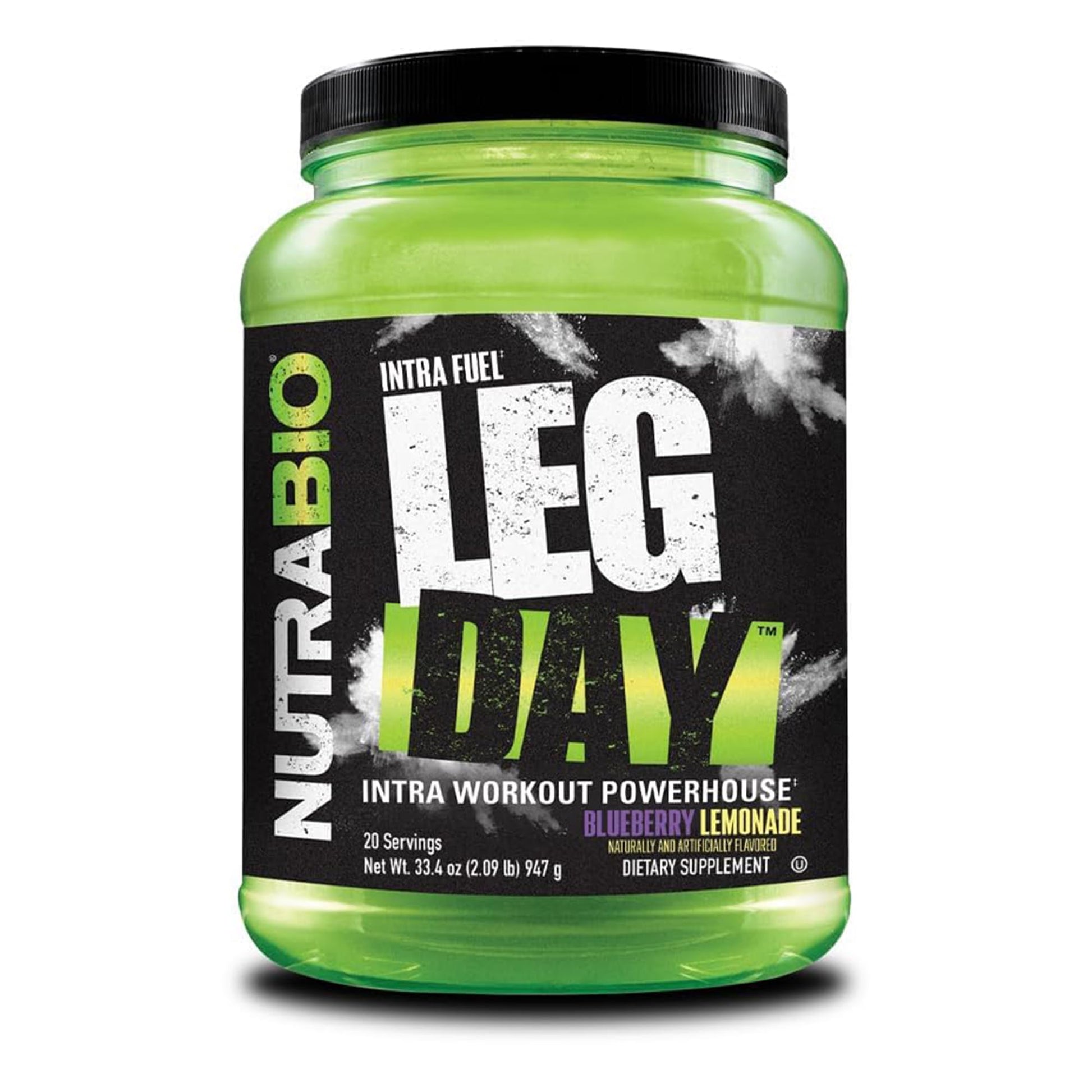 NutraBio Leg Day Intra Workout Powder, 20 Servings