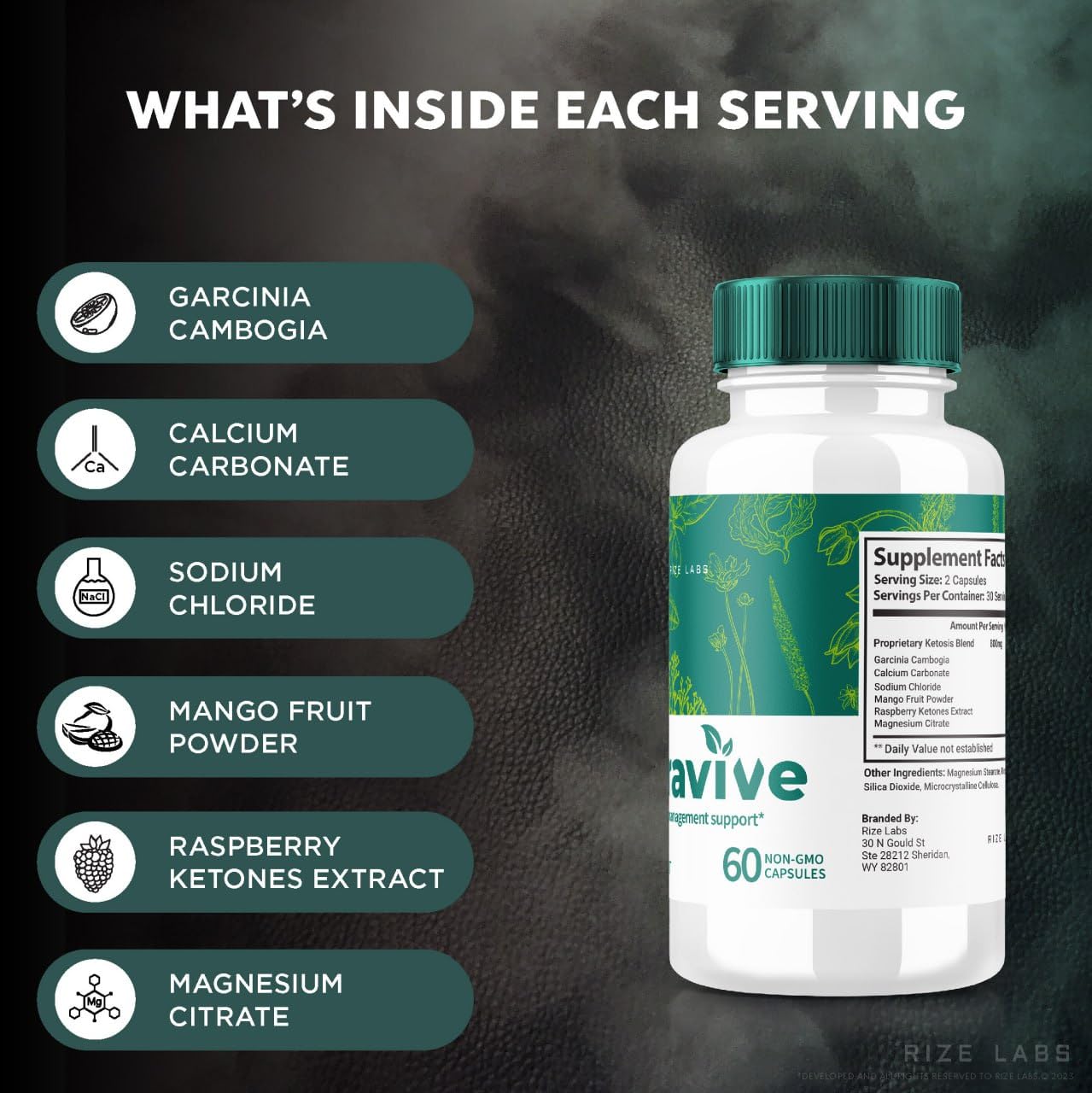 rize labs Puravive Weight Loss Capsules 60 Capsules