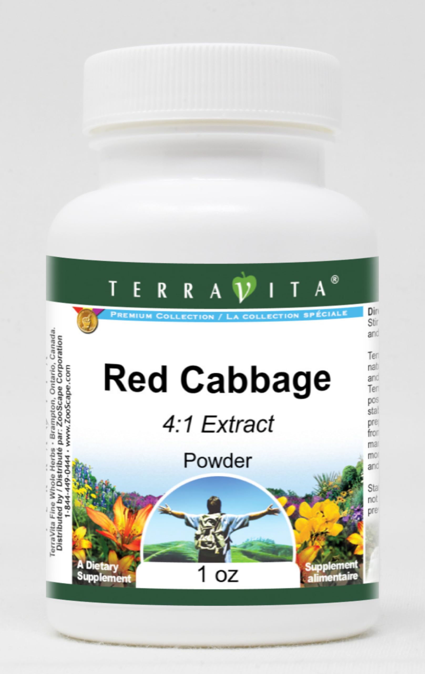 Terravita Red Cabbage 4:1 Powder, 1 Ounce