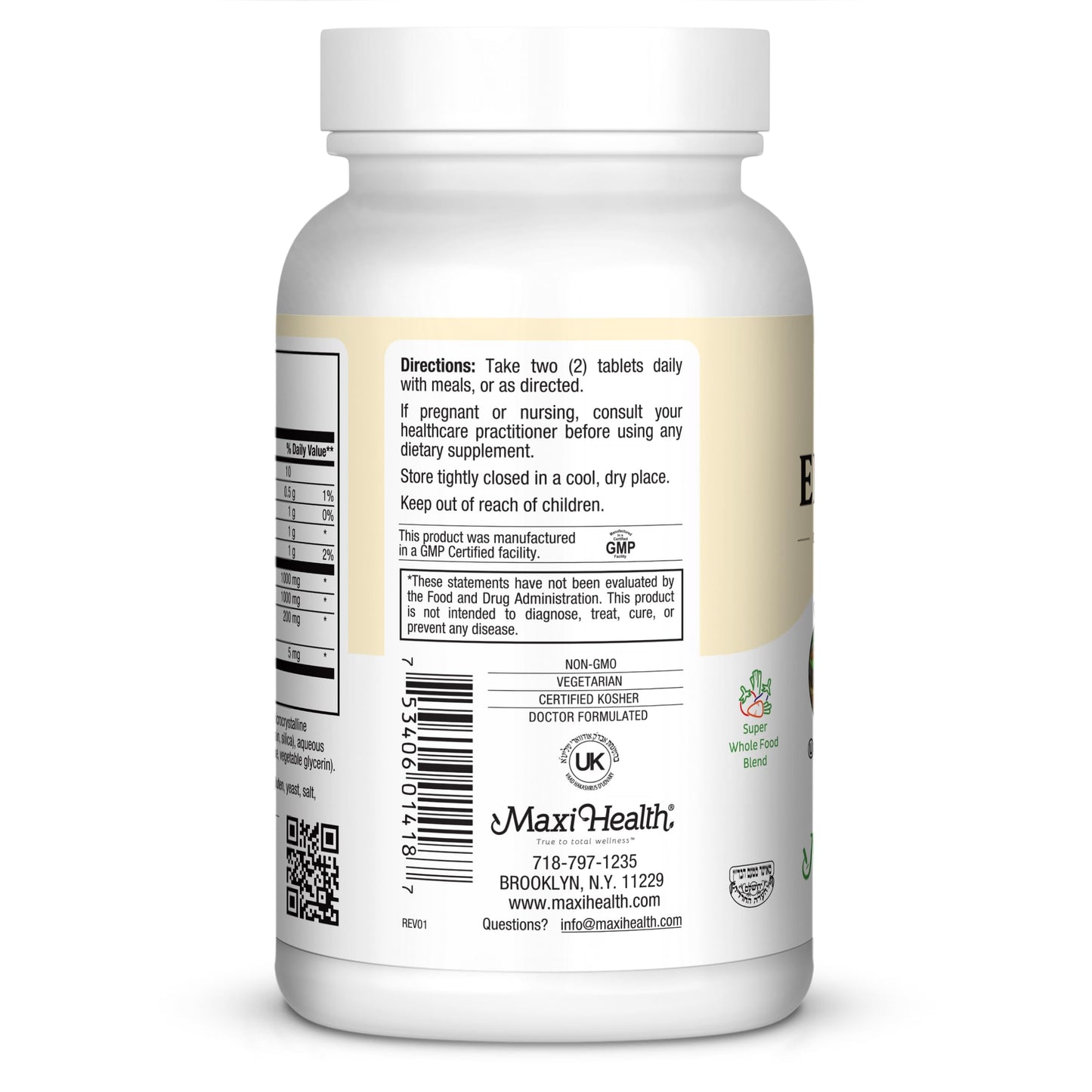 Maxi Health Max Energee Natural Energy and Stamina Booster 180 Tablets