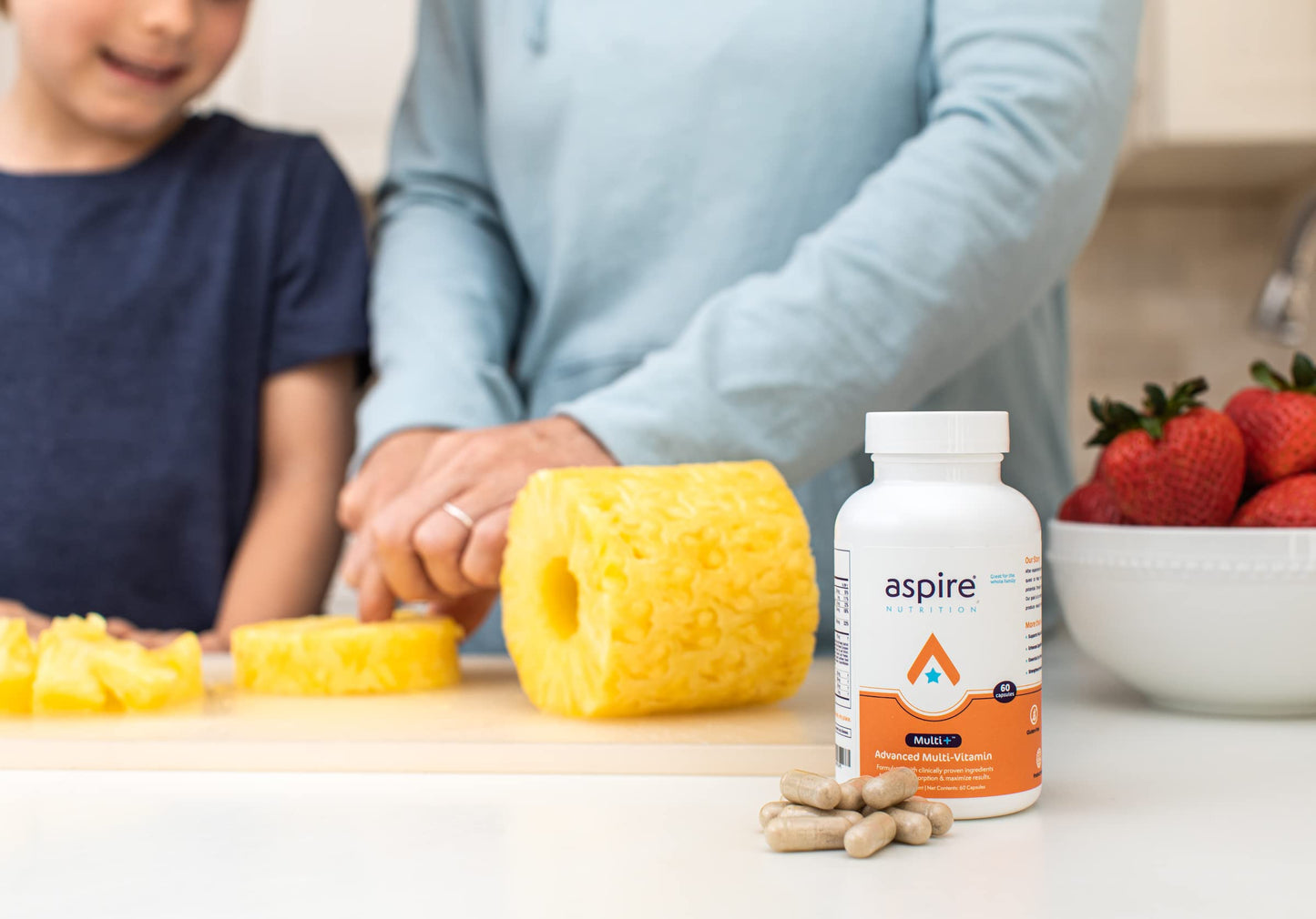Aspire Nutrition Multi+ Advanced Multivitamin Capsule 60 Count