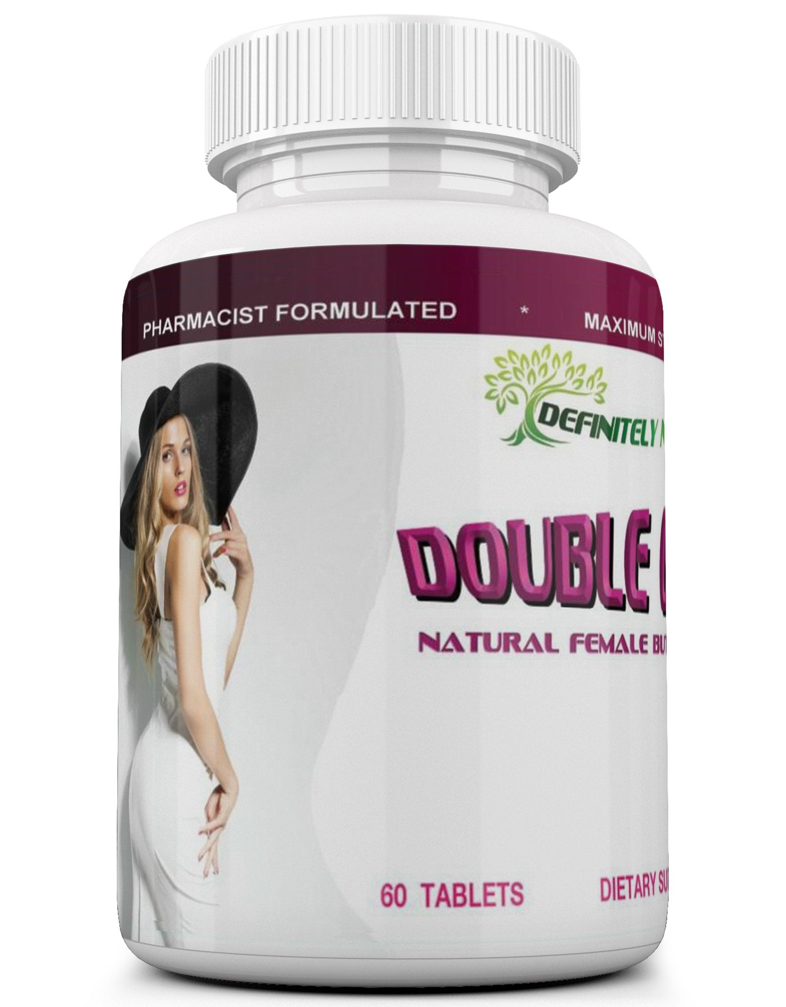 DEFENITELYNATURALS Double Curves Natural Butt Enlargement Formula 60 Tablets
