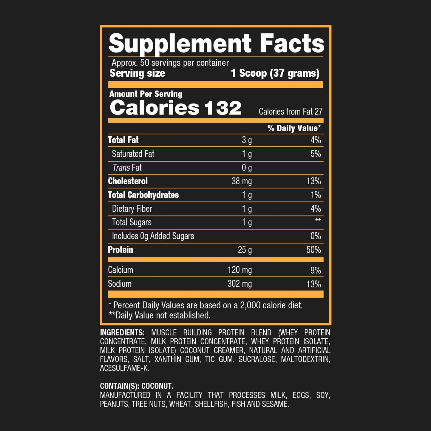 BPI Sports Whey HD Ultra Premium Protein Powder Salted Caramel 65.6 oz